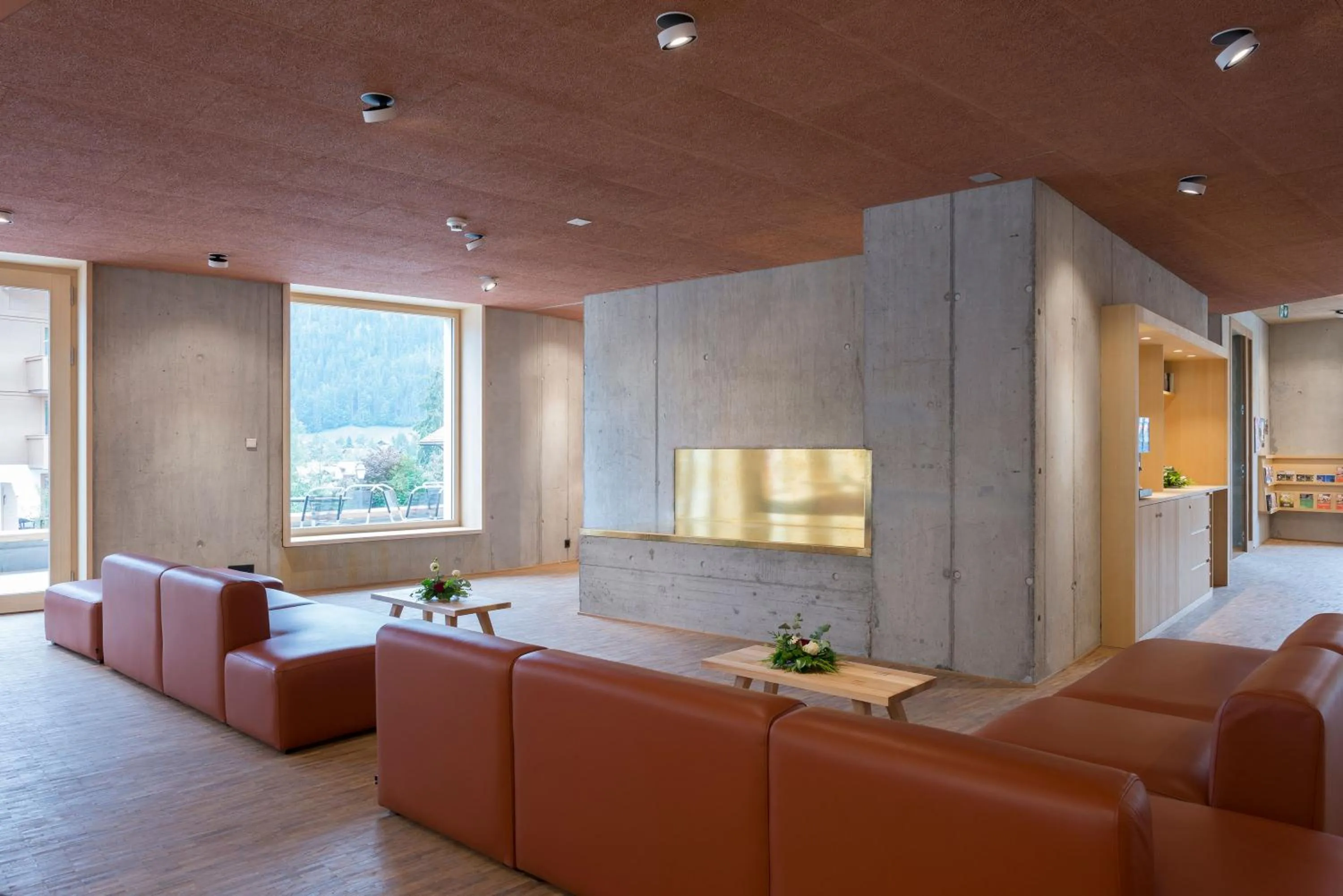 Lobby or reception in Saanen Gstaad Youth Hostel