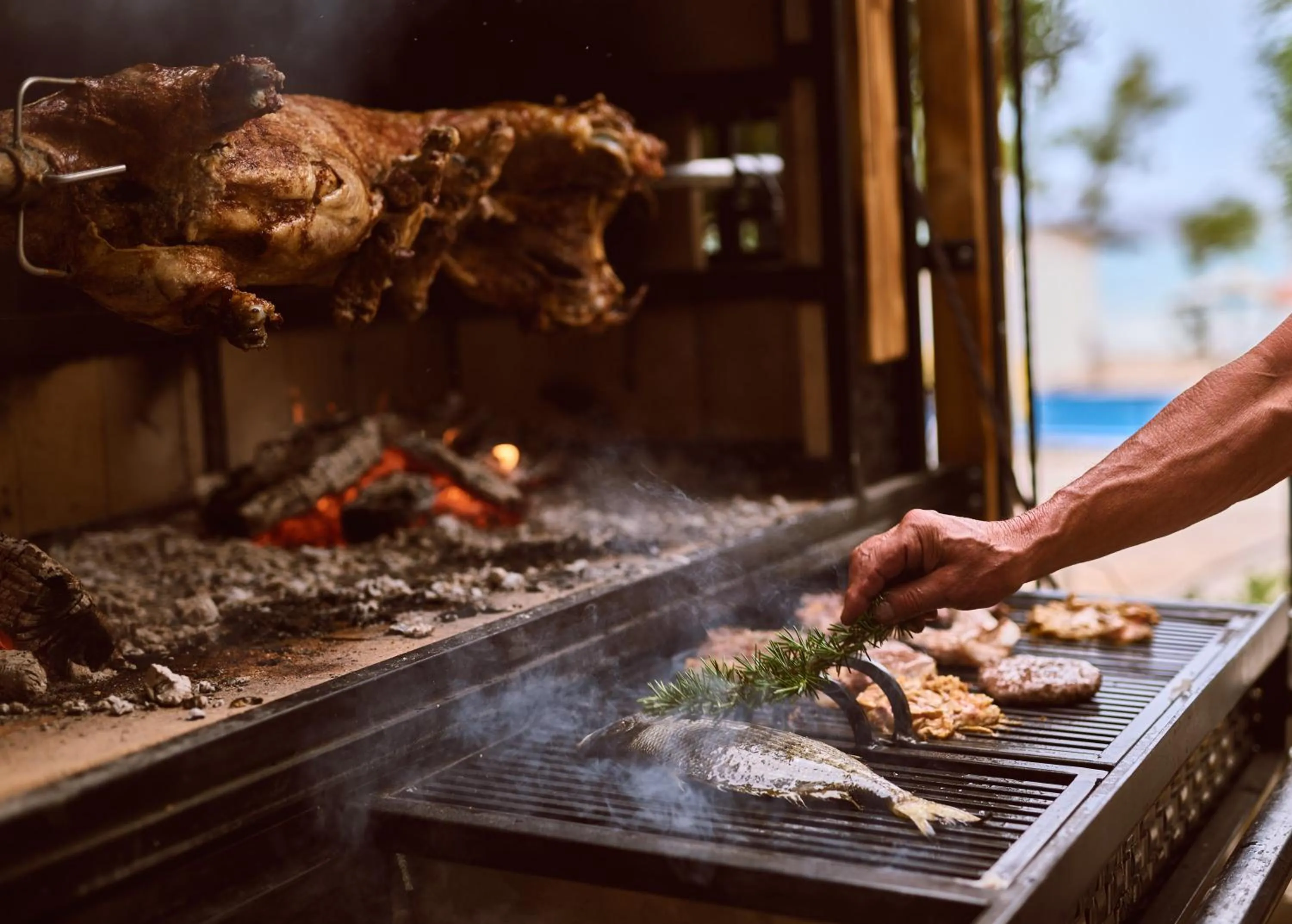 BBQ facilities in Colentum Resort Murter