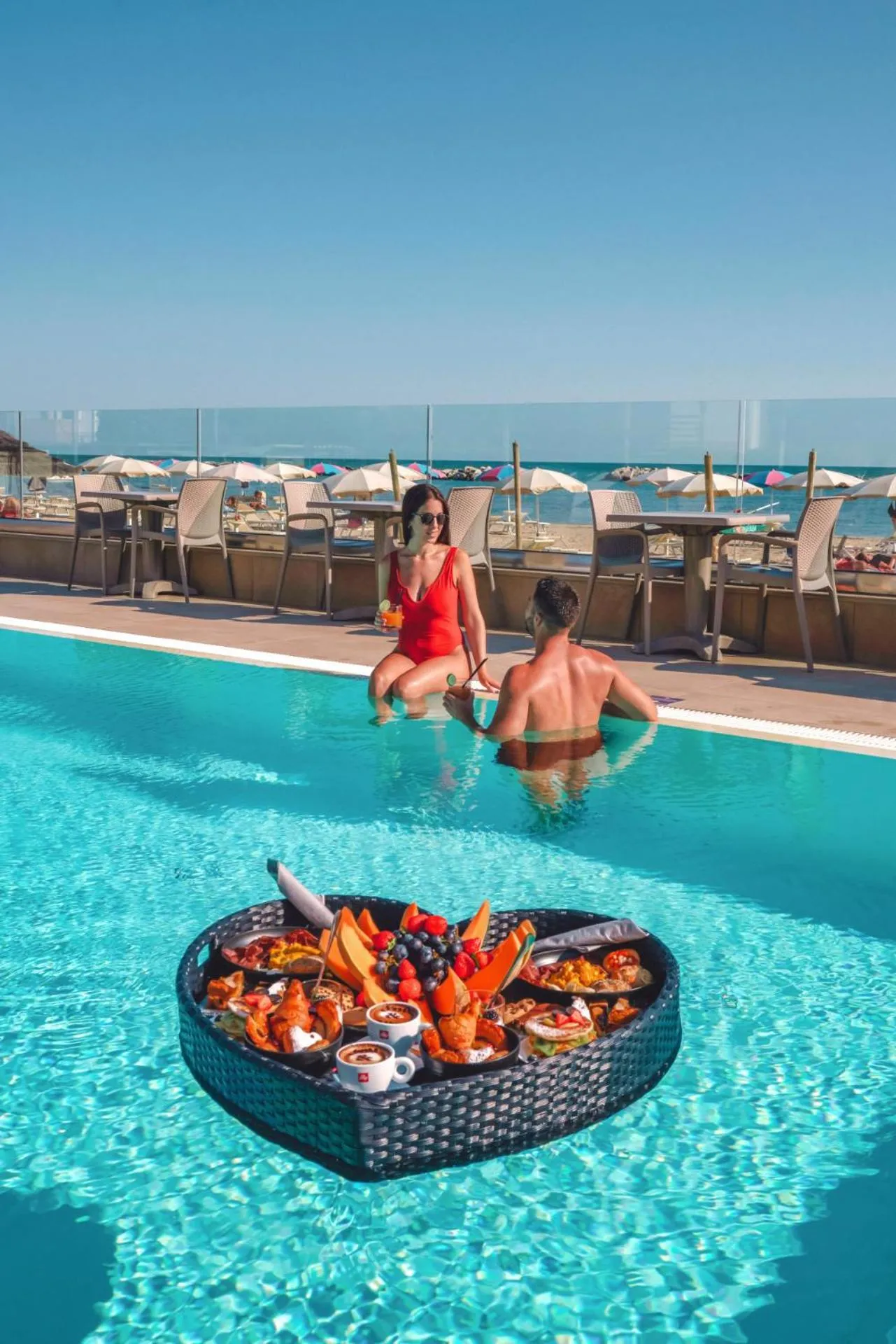 Pool view in You & Me Beach Hotel