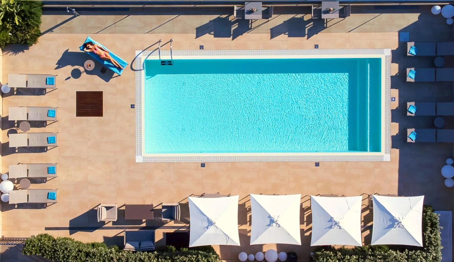 Pool view in You & Me Beach Hotel