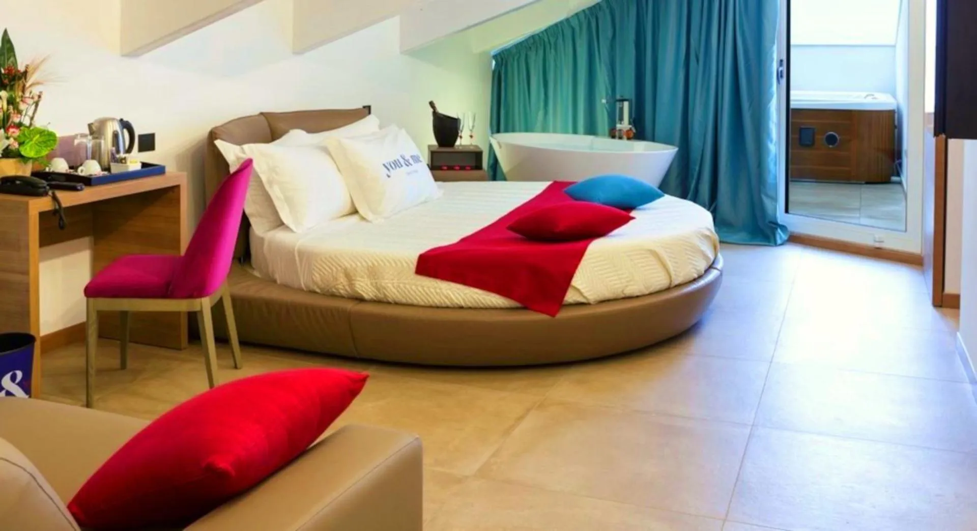 Photo of the whole room, Bed in You & Me Beach Hotel