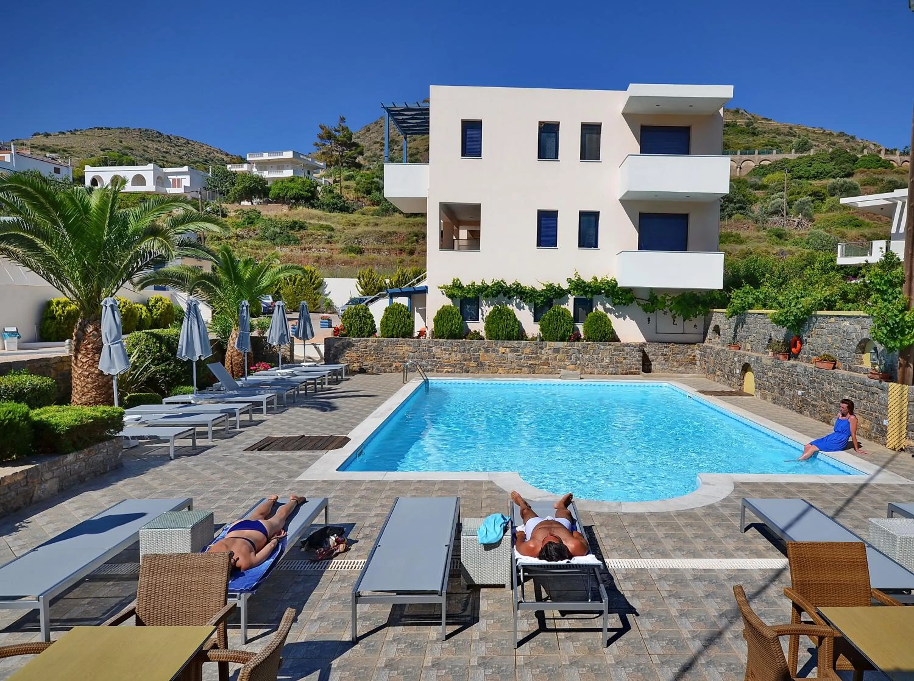 Swimming pool in Emporios Bay Hotel Chios