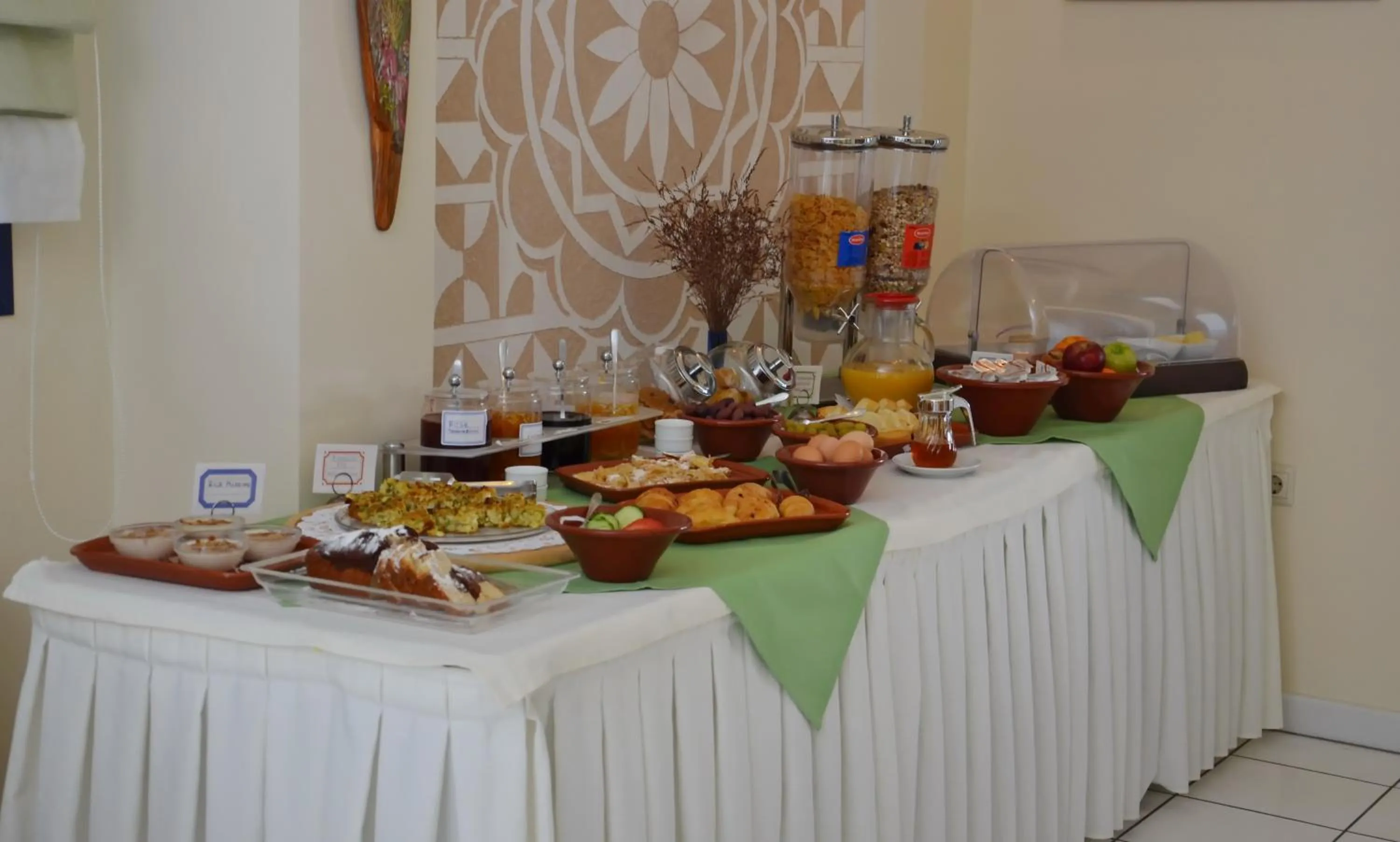Buffet breakfast in Emporios Bay Hotel Chios