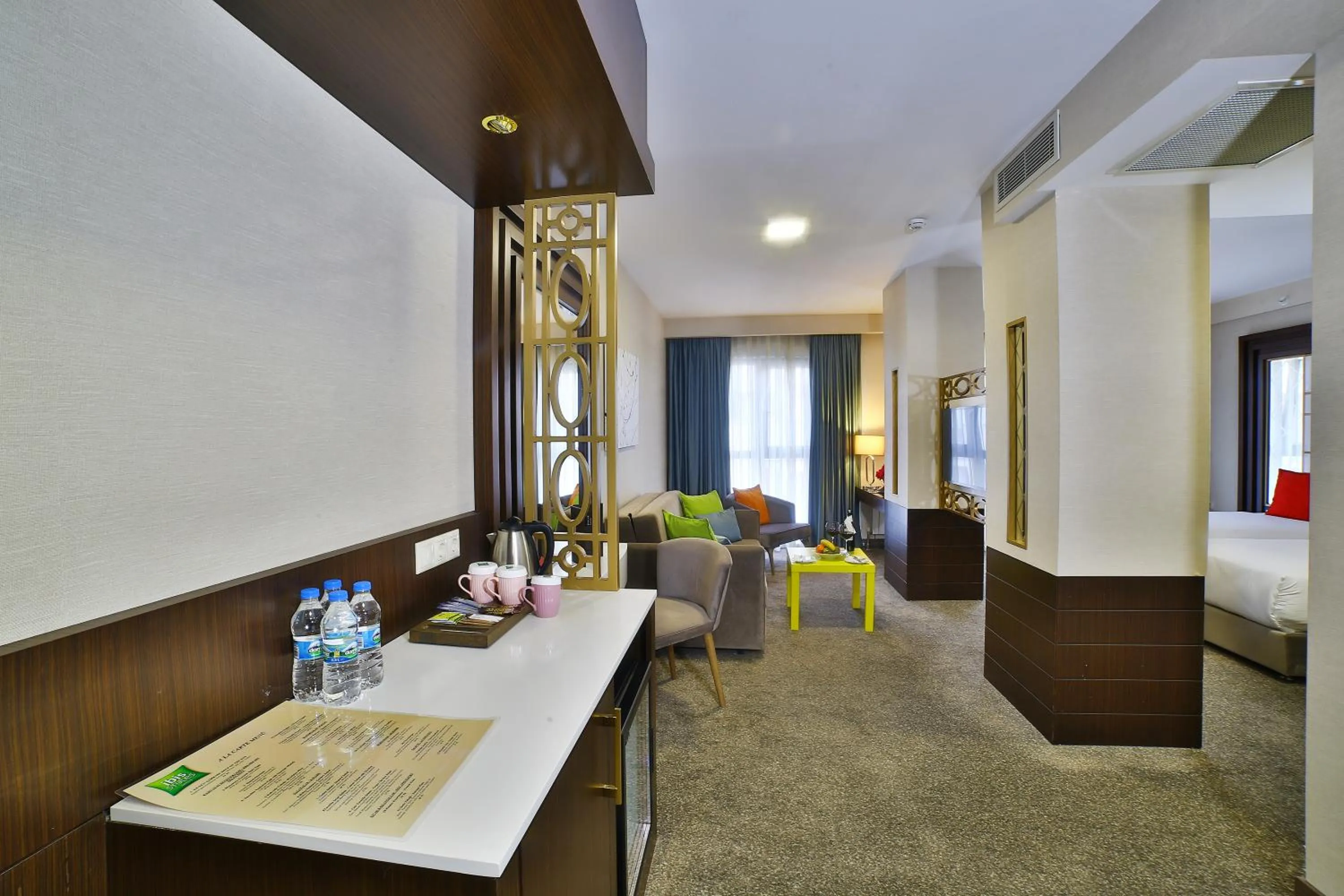 Living room, Bed in ibis Styles Istanbul Bomonti
