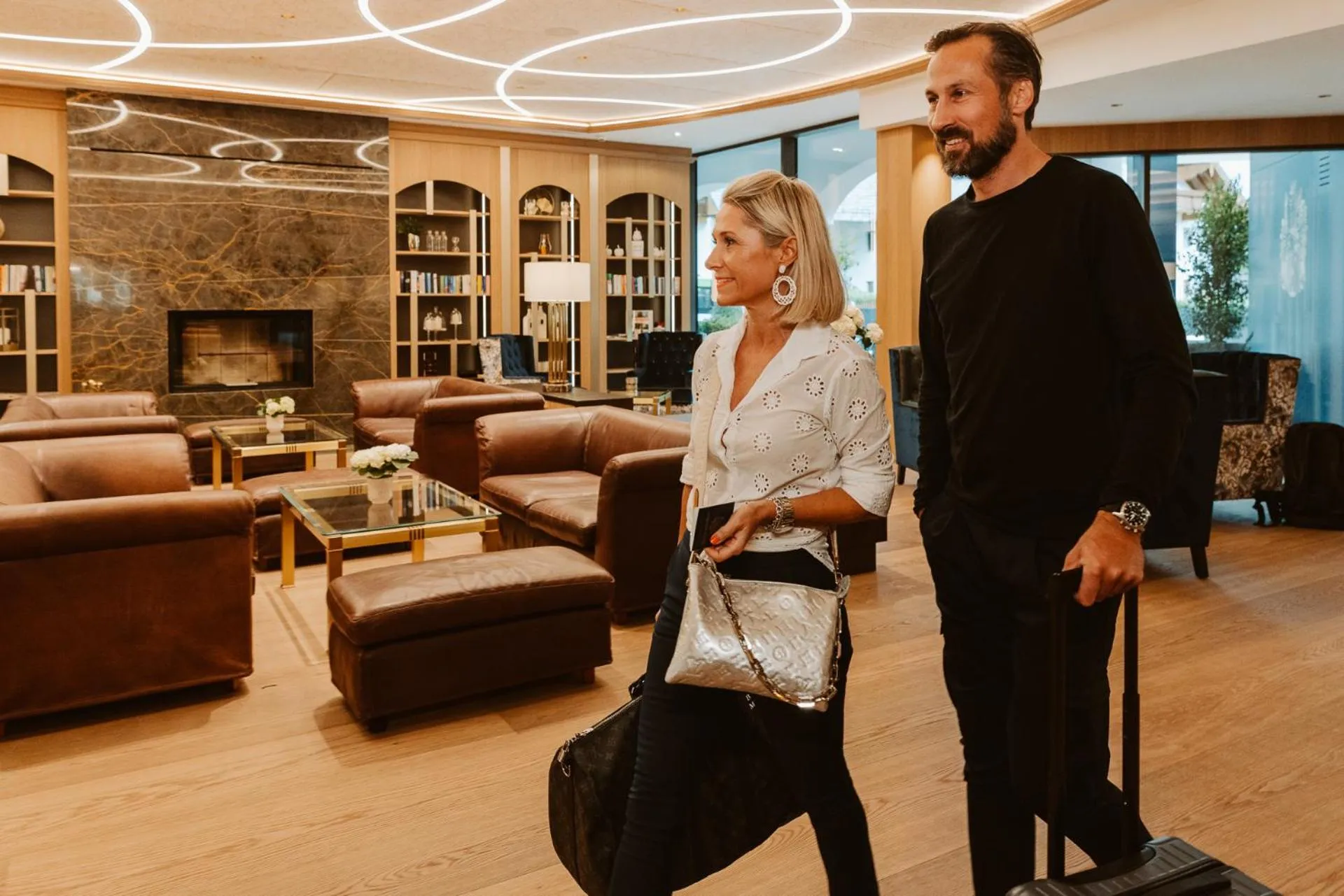 Lobby or reception in Hotel Friesacher