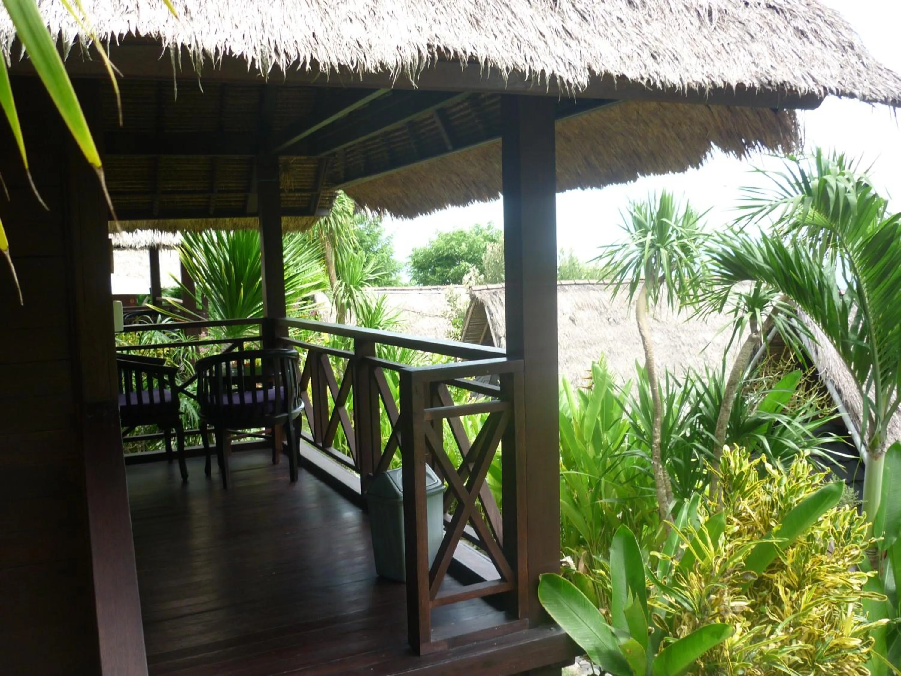 Balcony/Terrace in Song Lambung Beach Huts