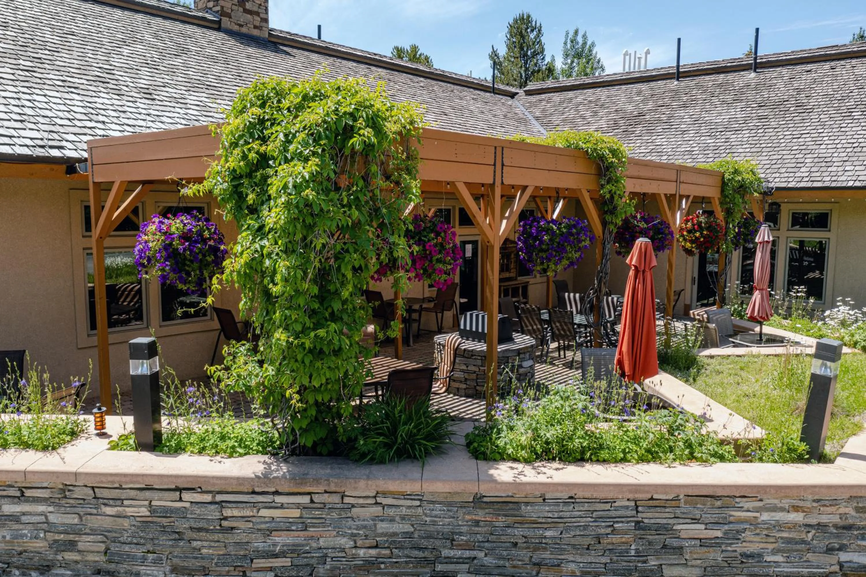 Patio in Flying Saddle Resort and Steak House