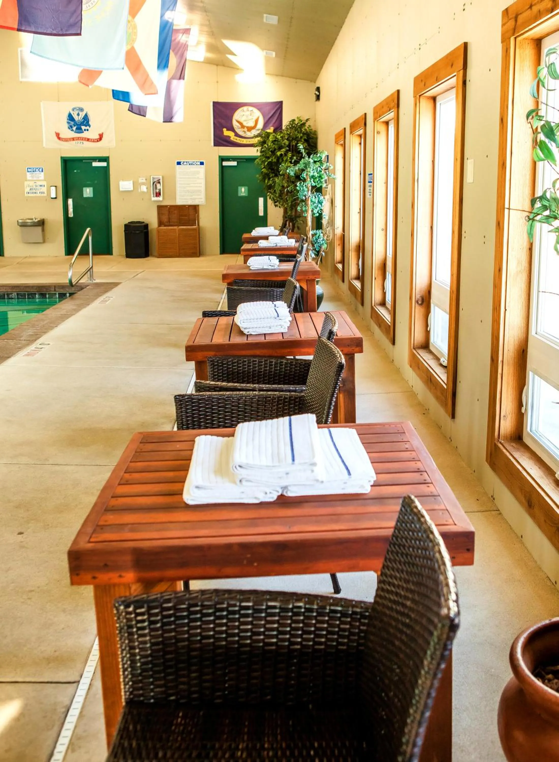 Swimming pool in Flying Saddle Resort and Steak House