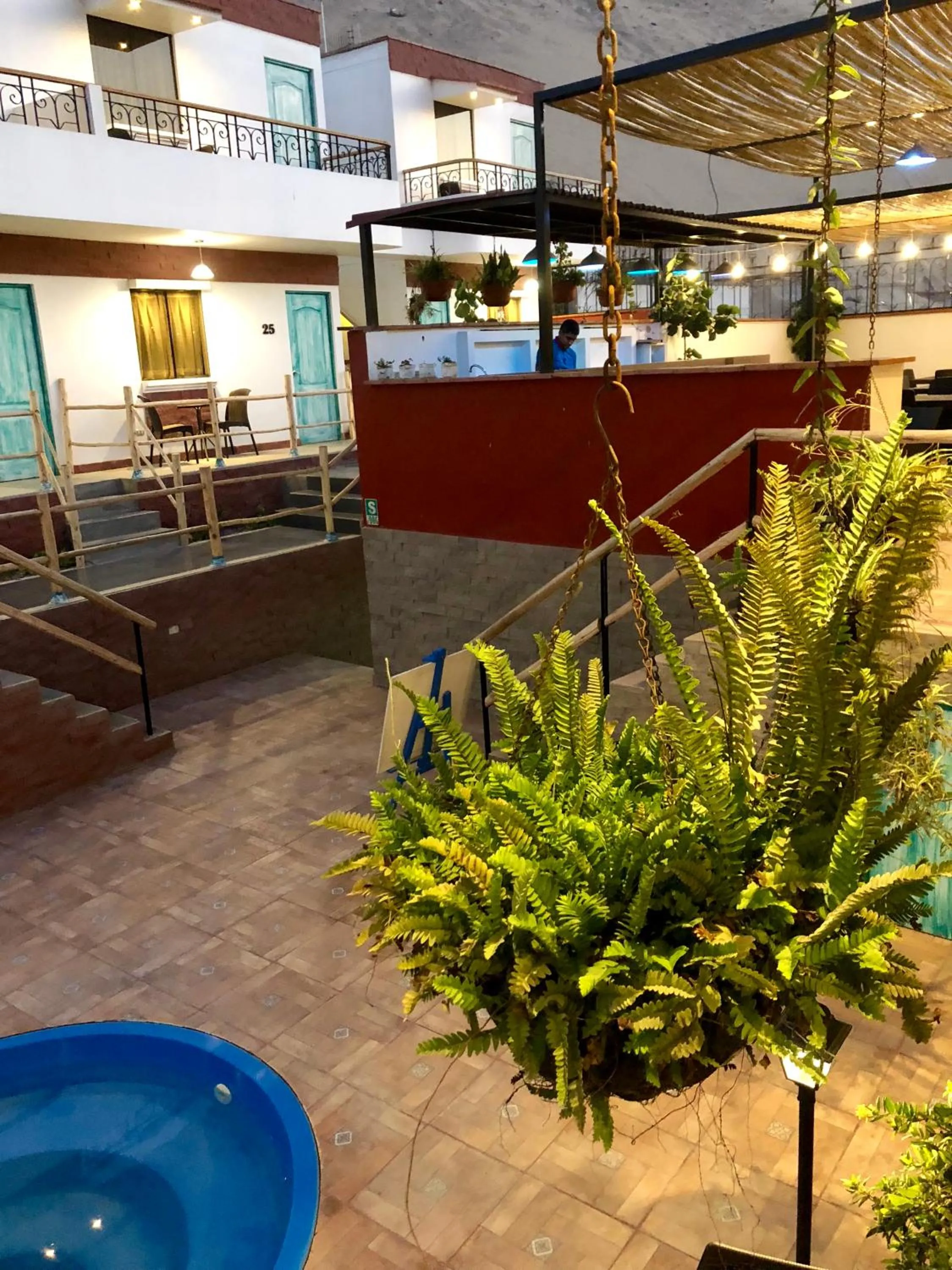 Patio in Hotel Villa Jazmin