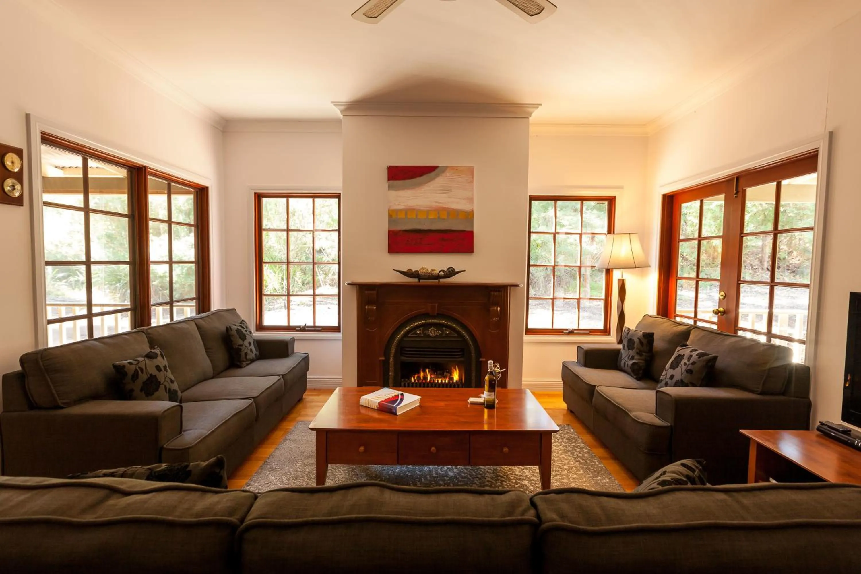 Bird's eye view in Riverglen Chalets