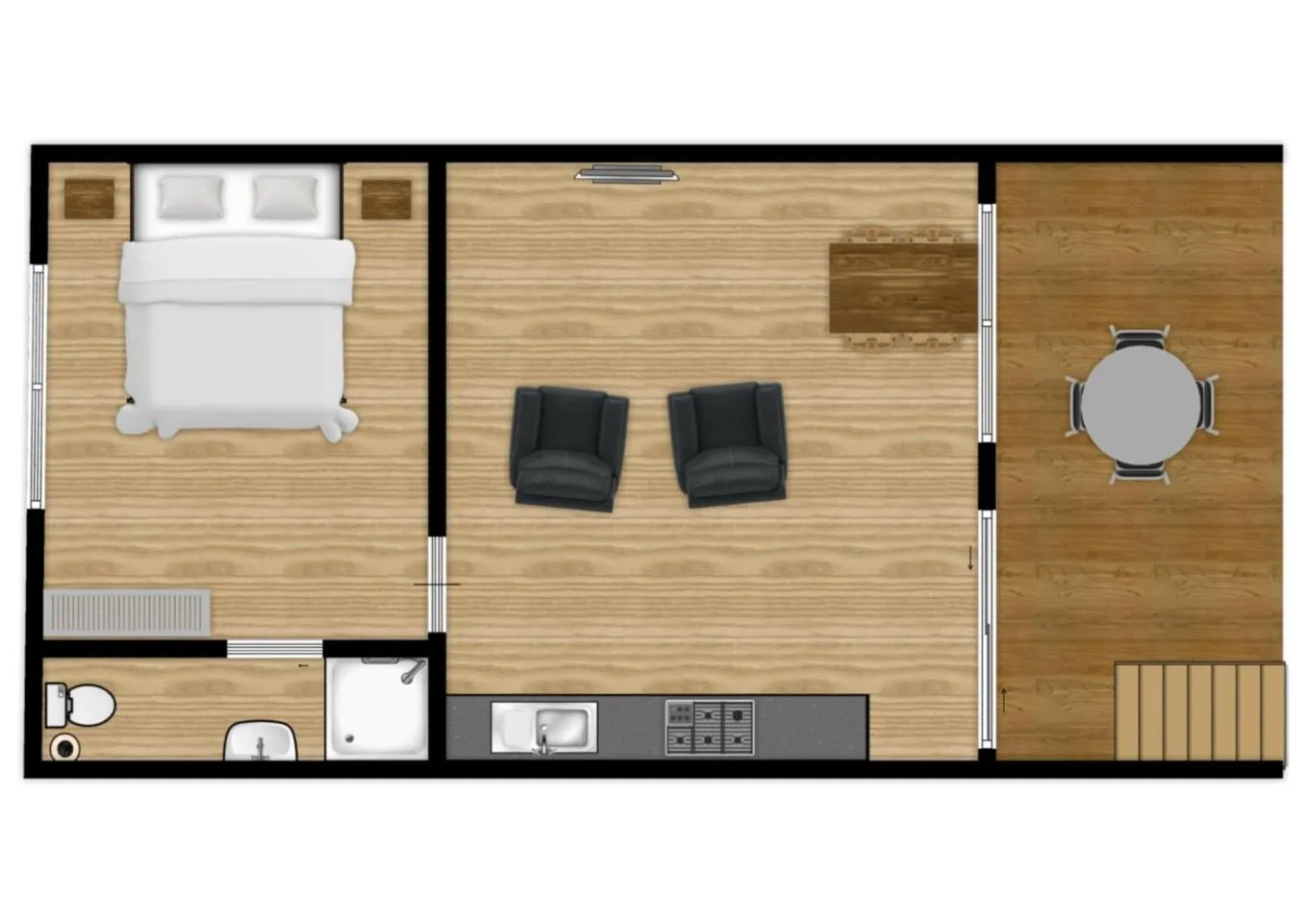 Floor plan in Chambers Wildlife Rainforest Lodges