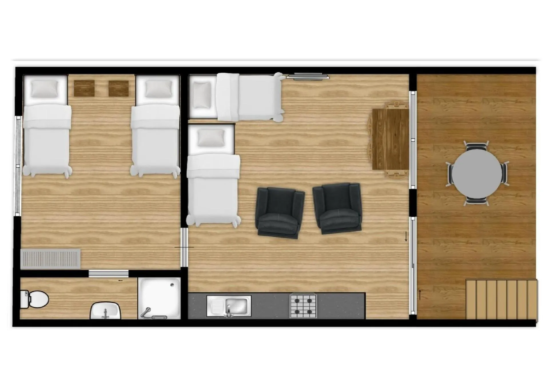 Floor plan in Chambers Wildlife Rainforest Lodges
