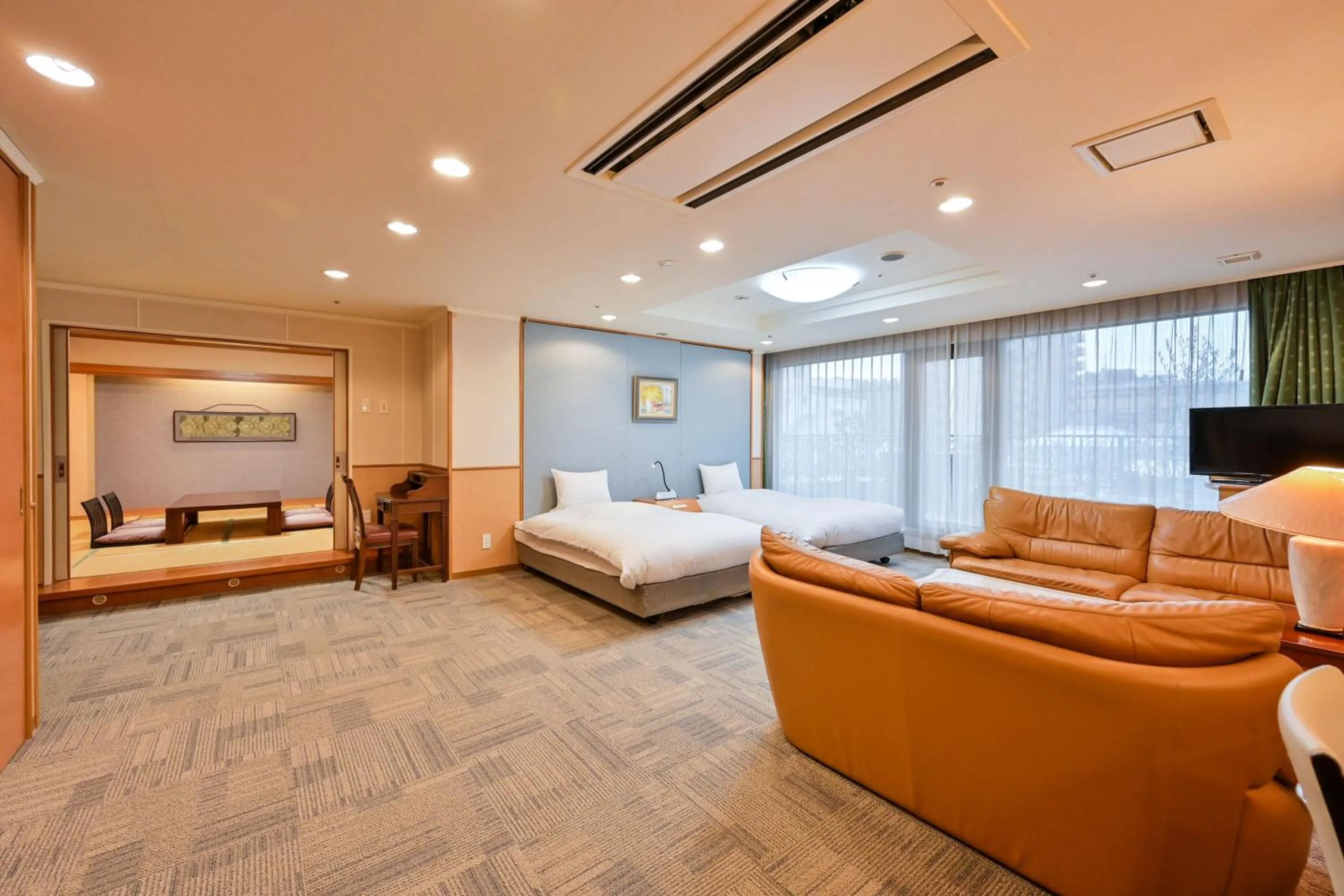 Bed in Central Hotel Sasebo