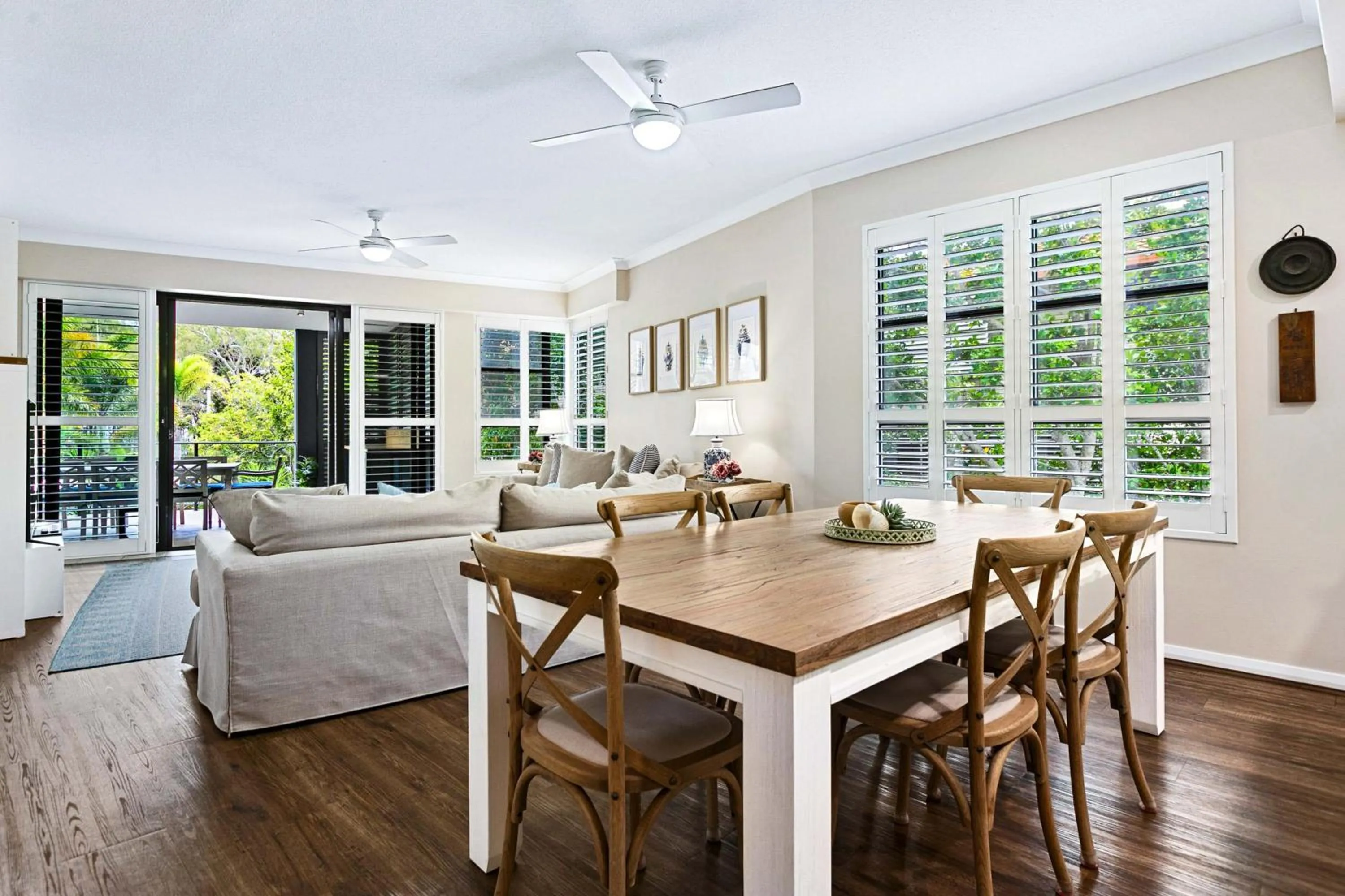 Dining area in The Bay Apartments