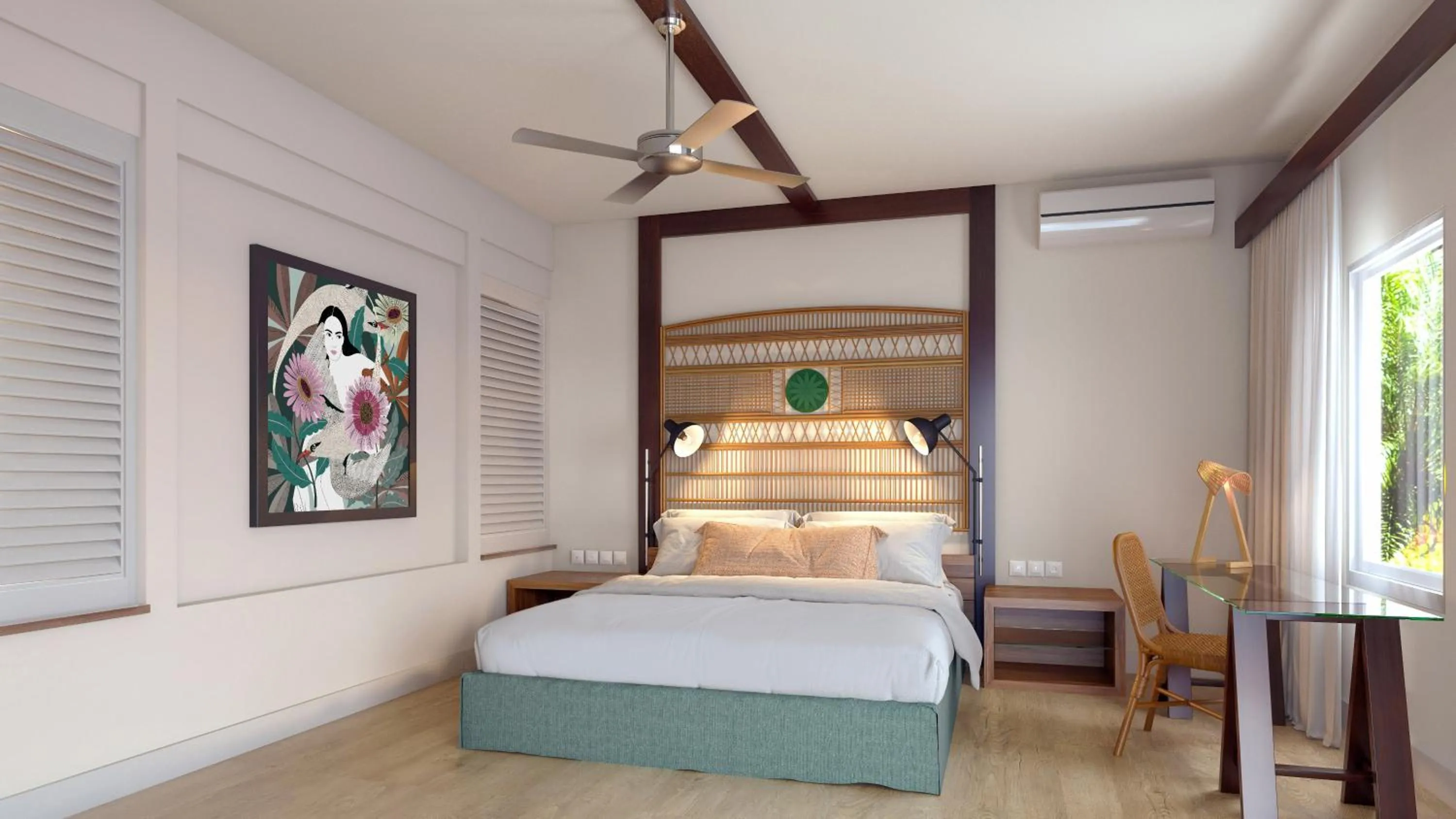 Bed in The Ravenala Attitude