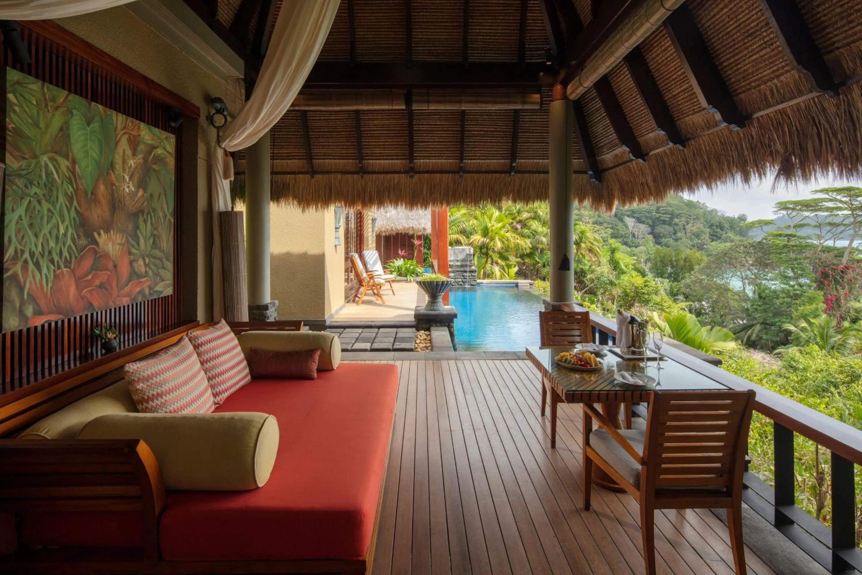 Balcony/Terrace in Anantara Maia Seychelles Villas