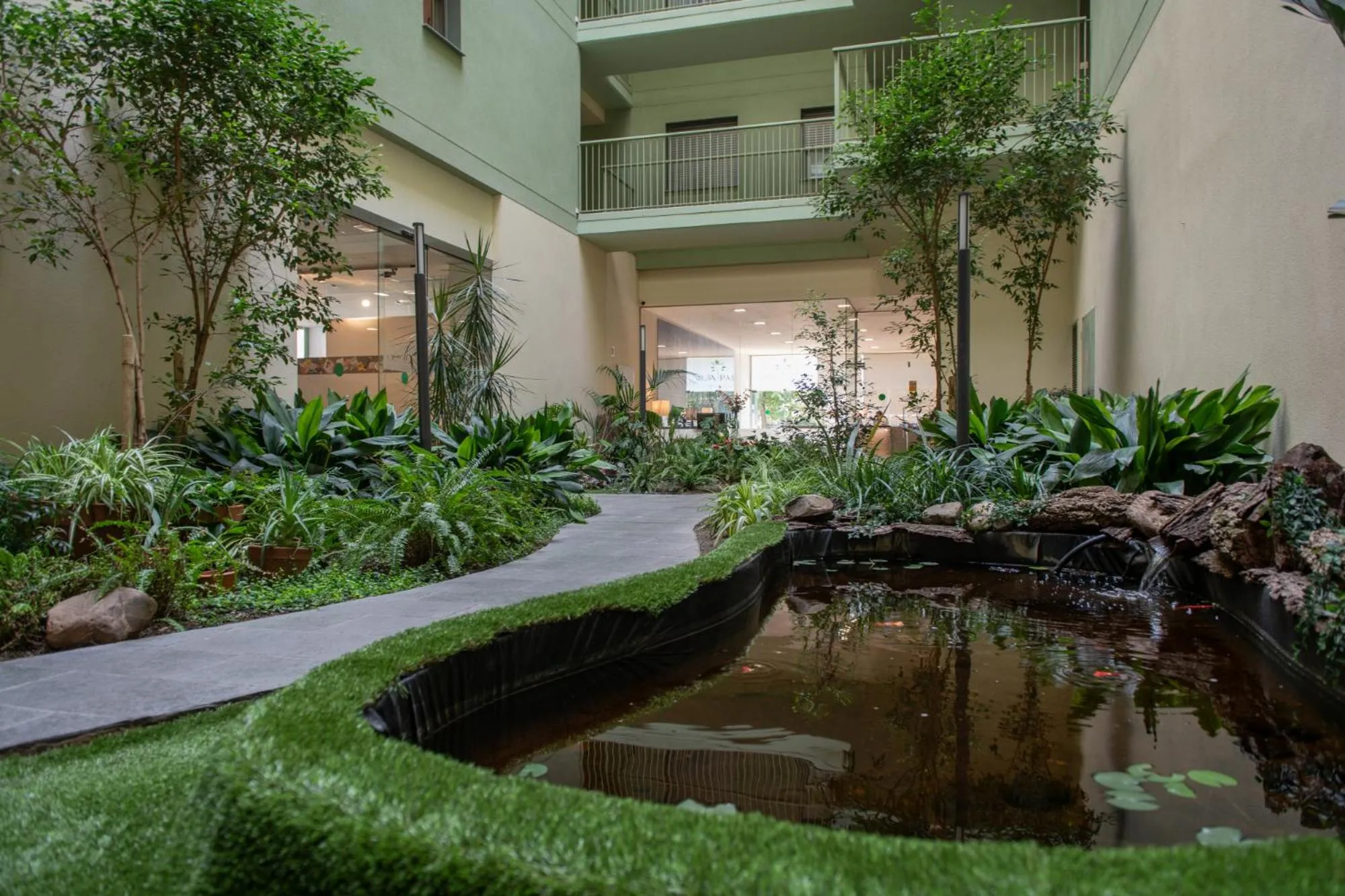 Patio in Apartamentos Aura Park Fira BCN