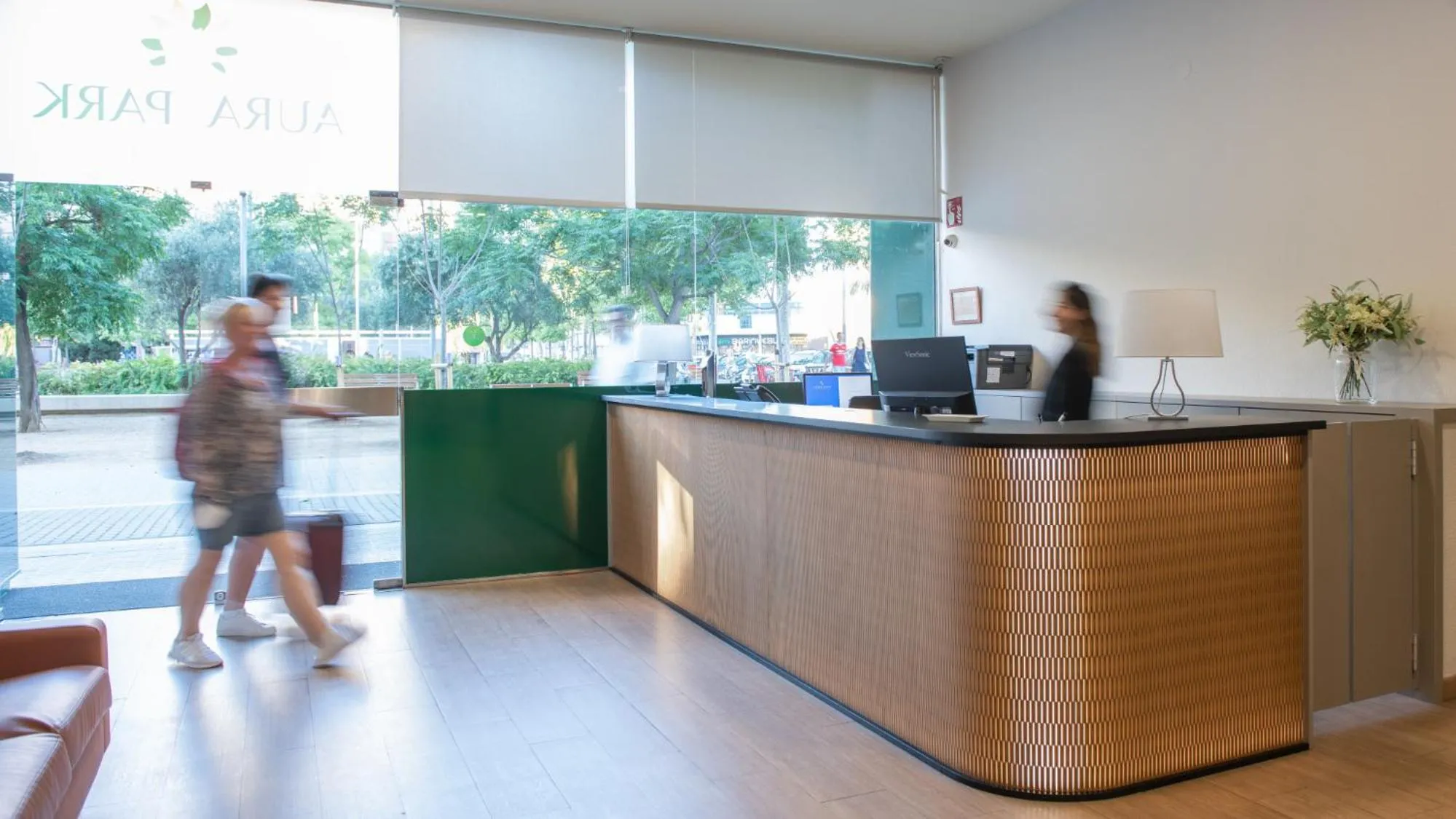 Lobby or reception in Apartamentos Aura Park Fira BCN
