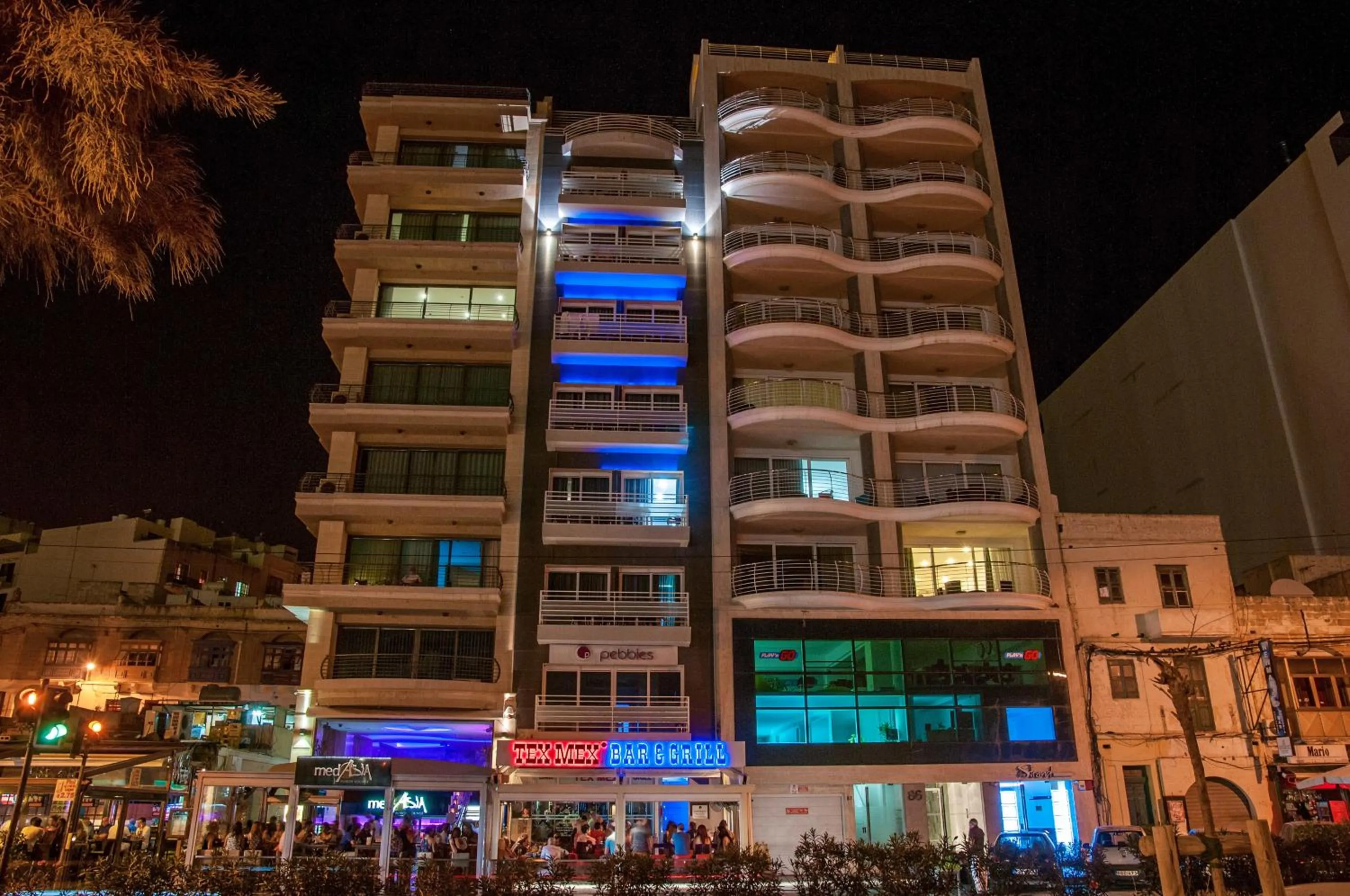 Night, Property Building in Pebbles Boutique Aparthotel