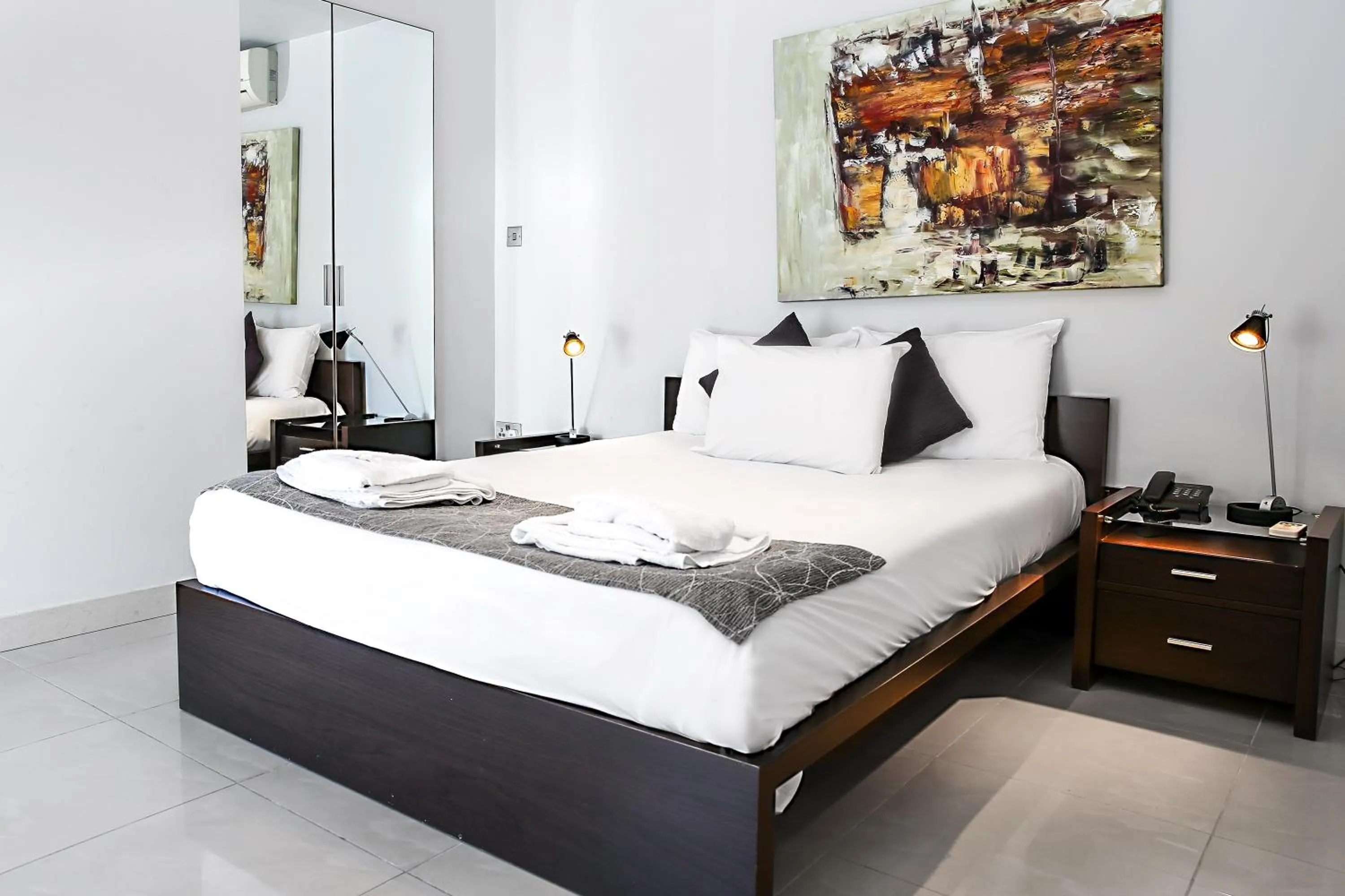 Bedroom in Pebbles Boutique Aparthotel