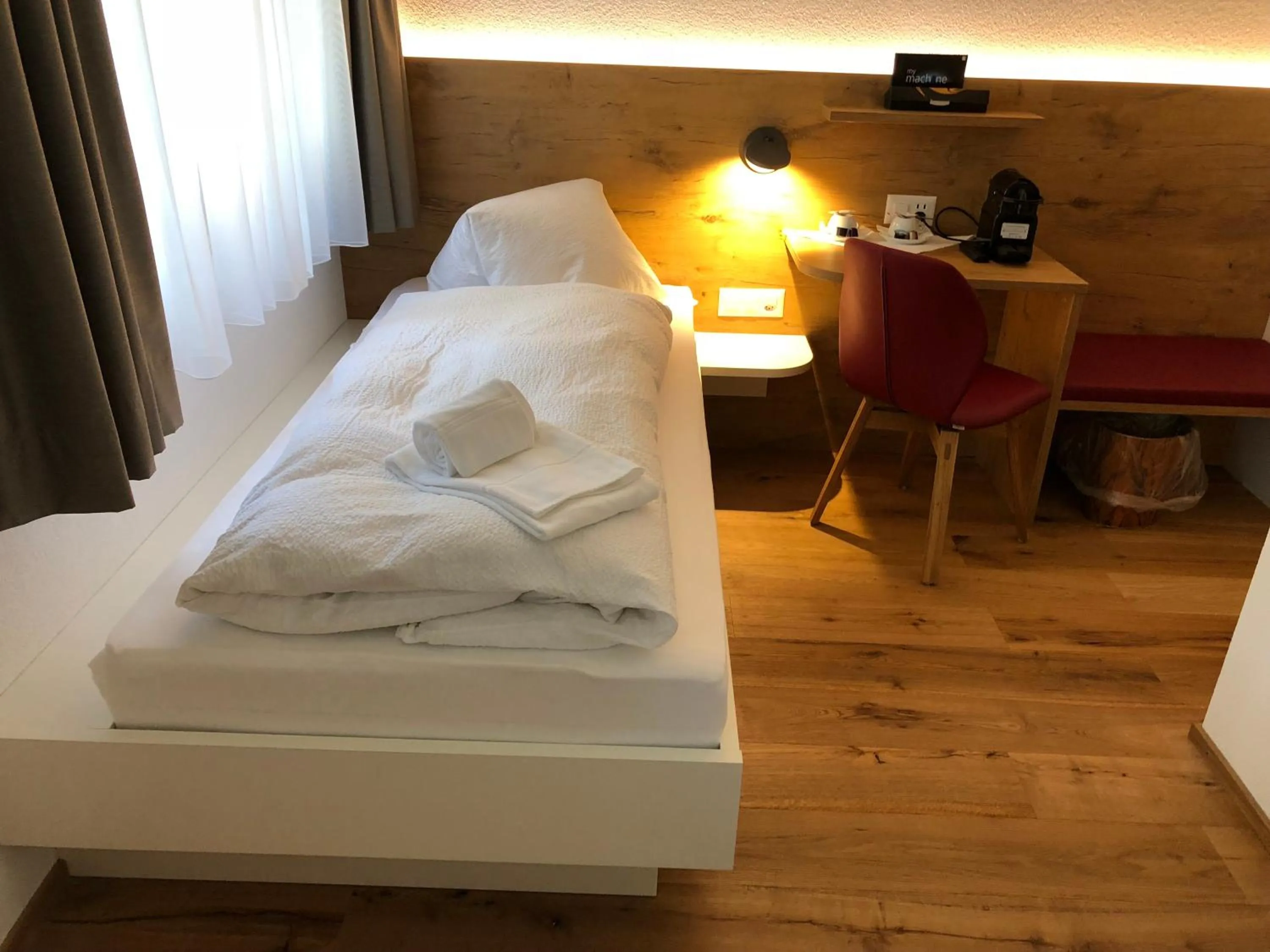 Bed in Hotel Walser