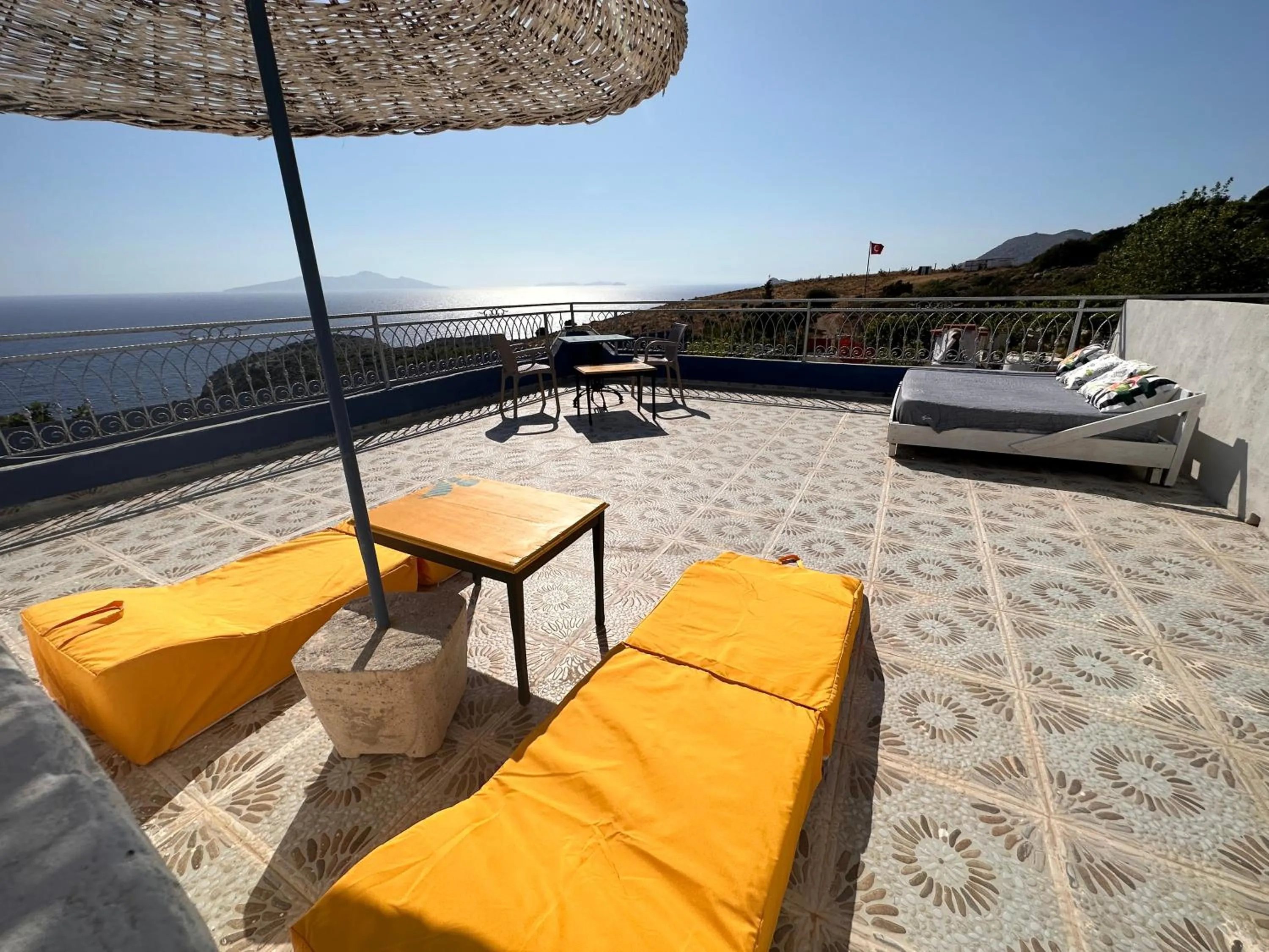 Balcony/Terrace in Goknar Knidos Adults Only Eco Retreat and Farm