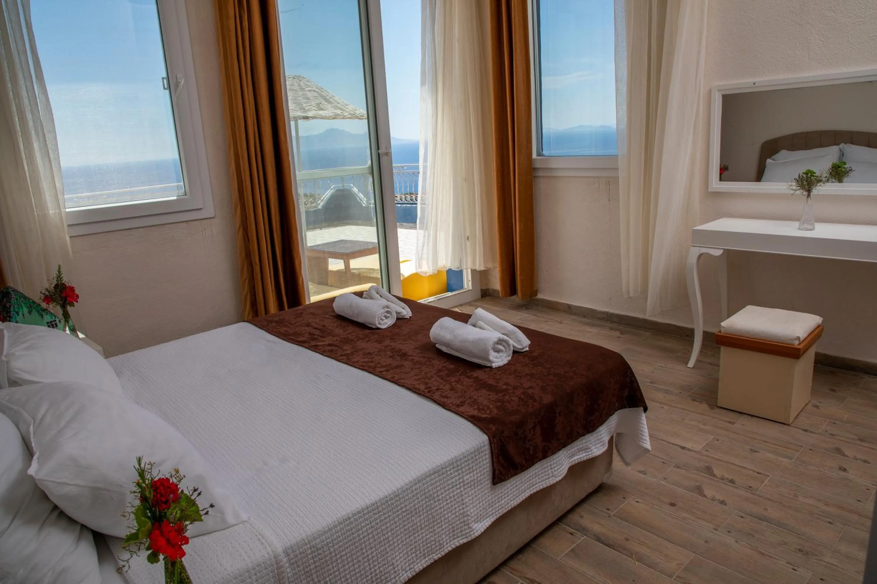 Bed in Goknar Knidos Adults Only Eco Retreat and Farm