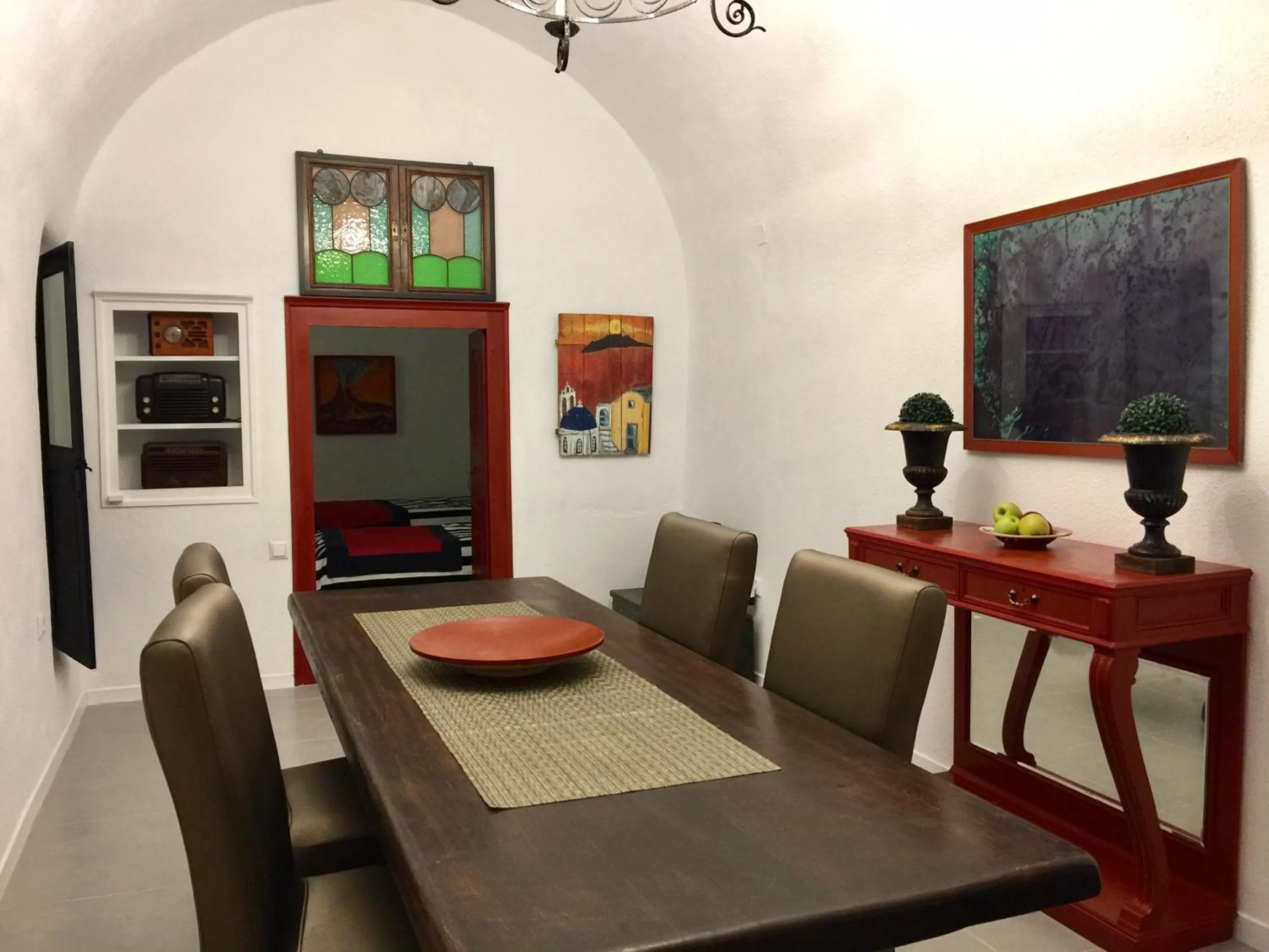 Living room in Timedrops Santorini Villas