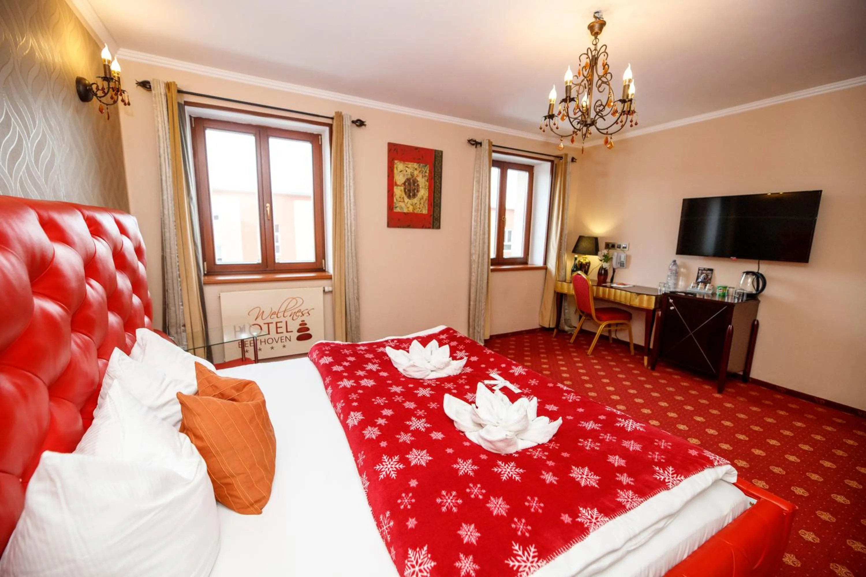 Photo of the whole room, Bed in Wellness Hotel Beethoven