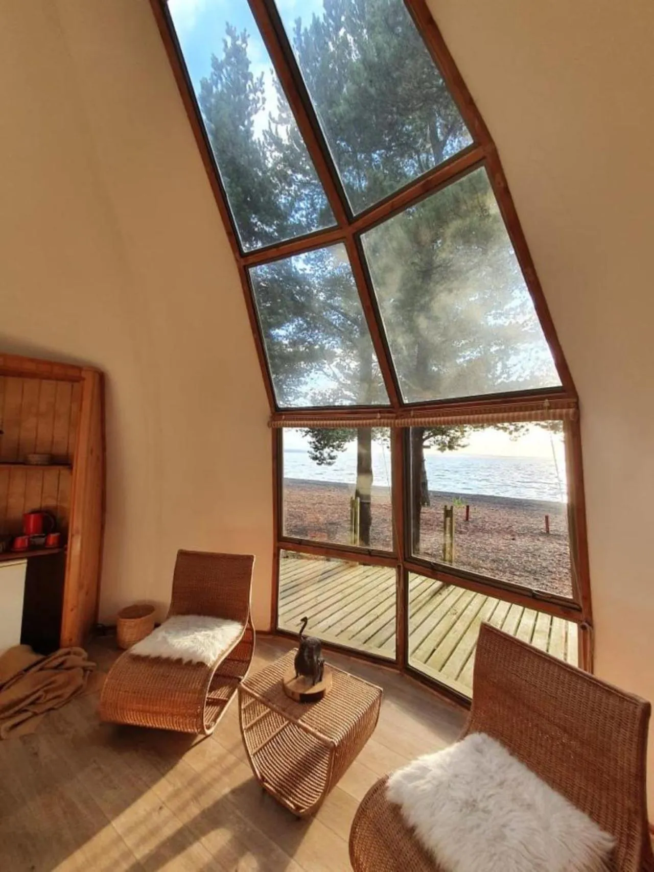 Decorative detail in Magma Lodge, Pucon