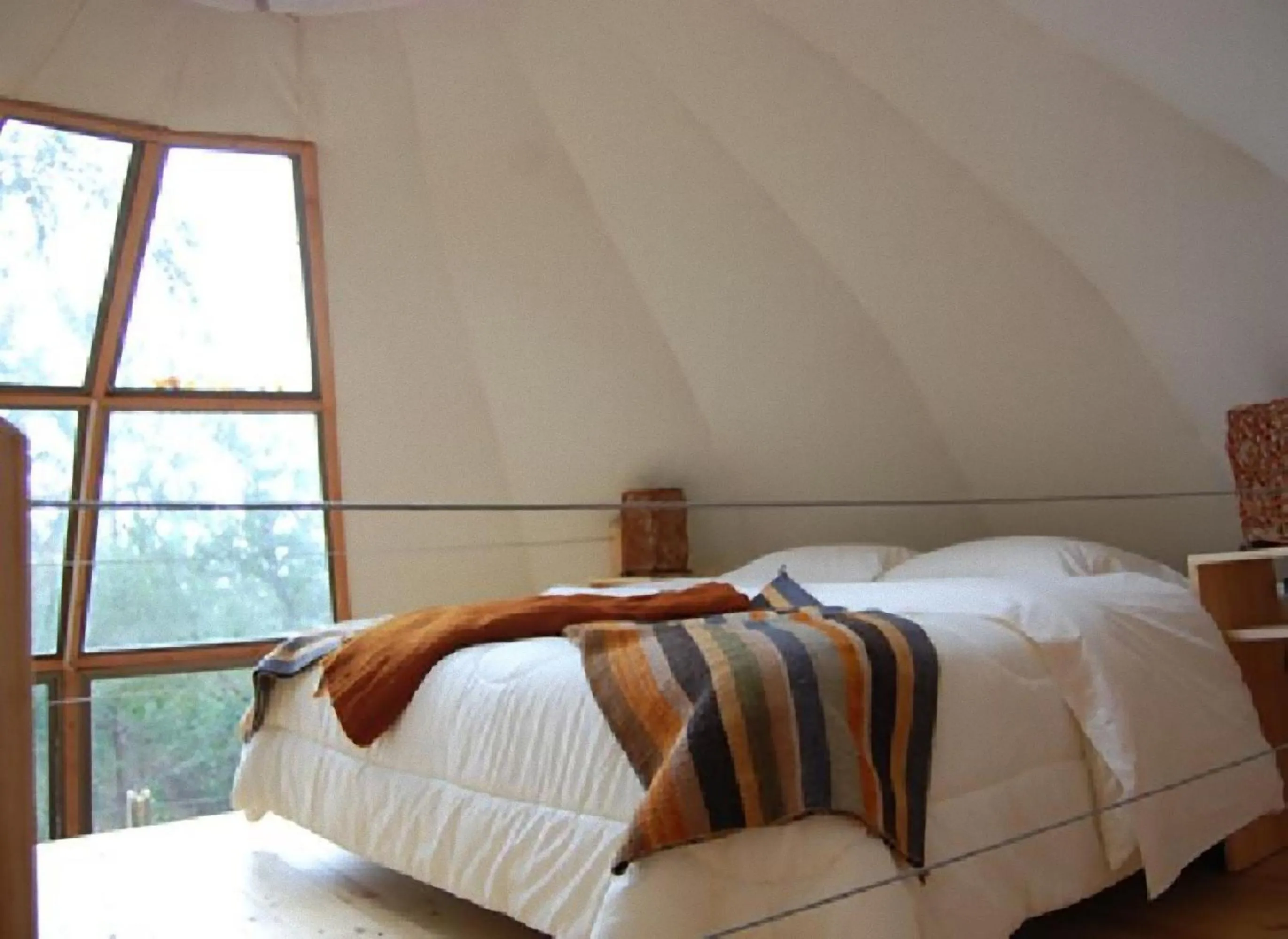 Bed in Magma Lodge, Pucon