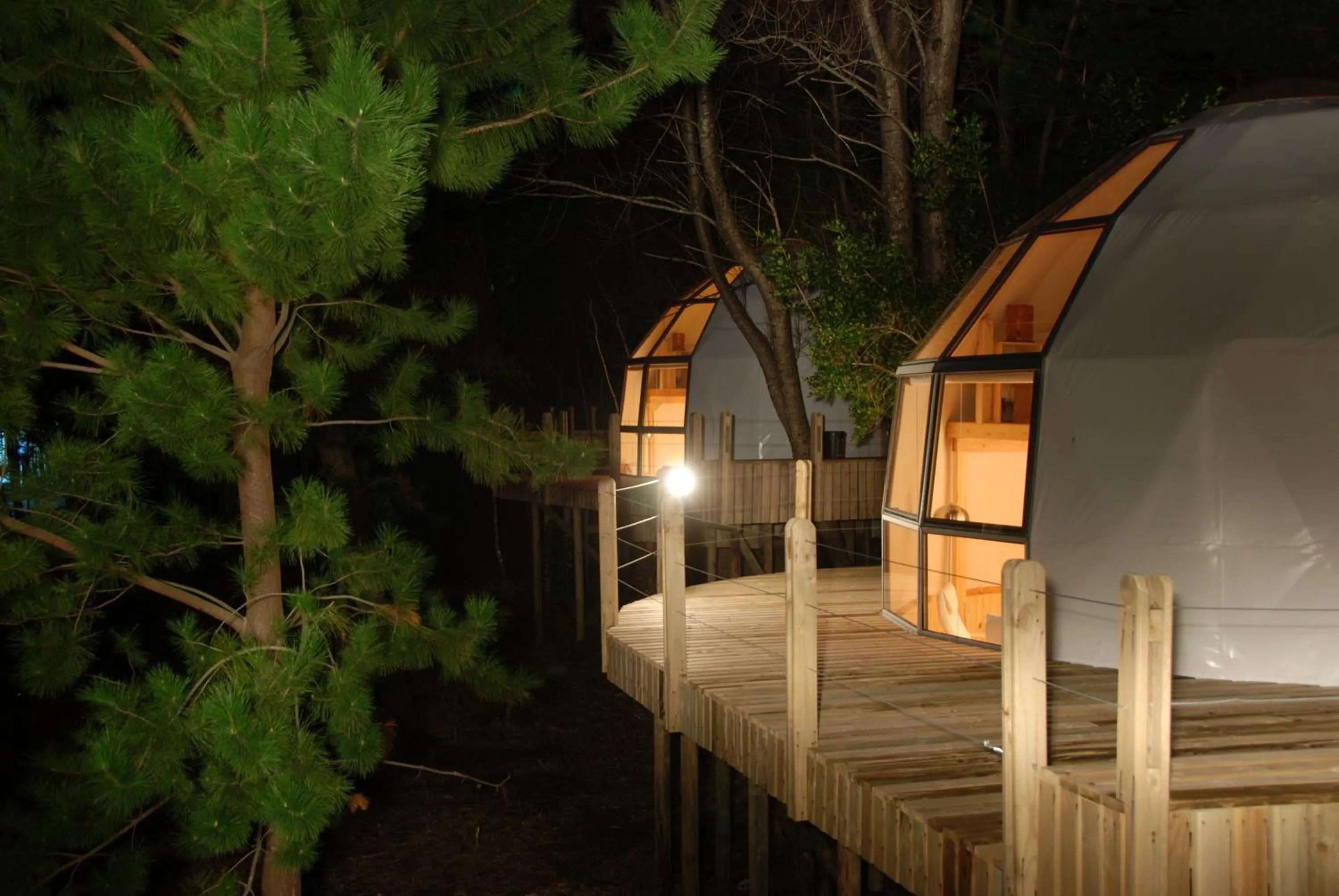 Facade/entrance in Magma Lodge, Pucon