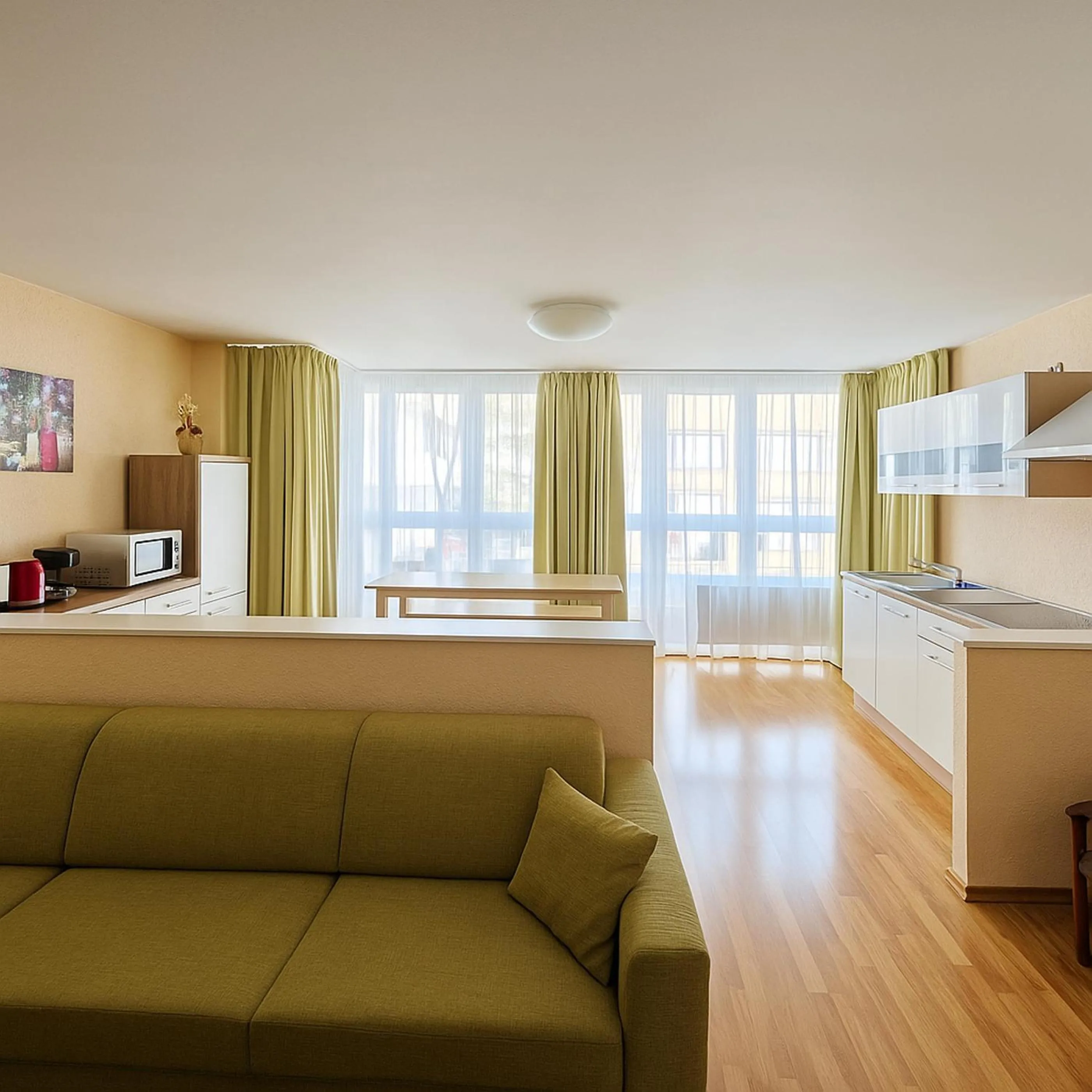 Living room in Apartments Atomis Hotel Düsseldorf City