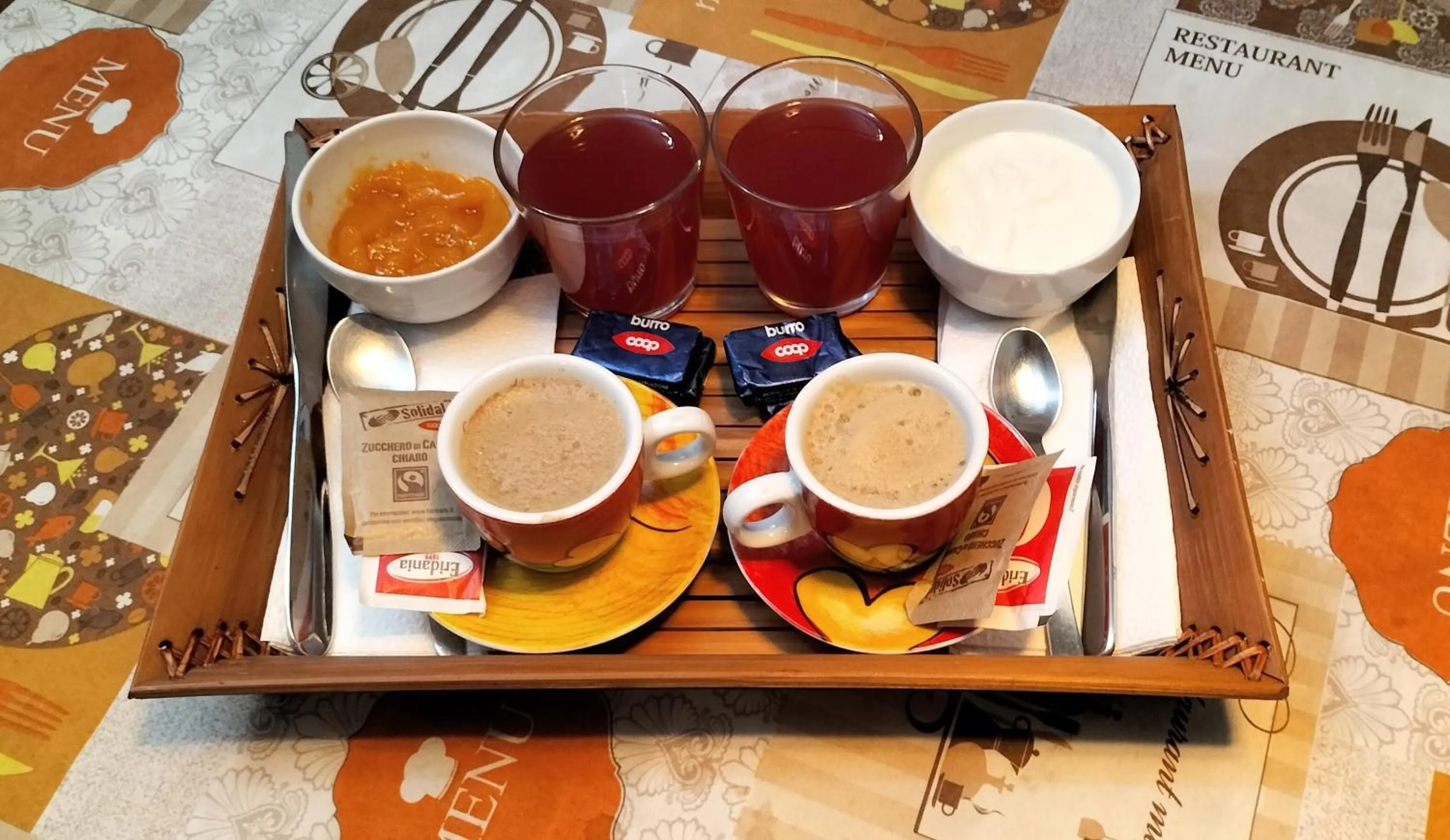 Italian breakfast in Antico Borgo di Torri