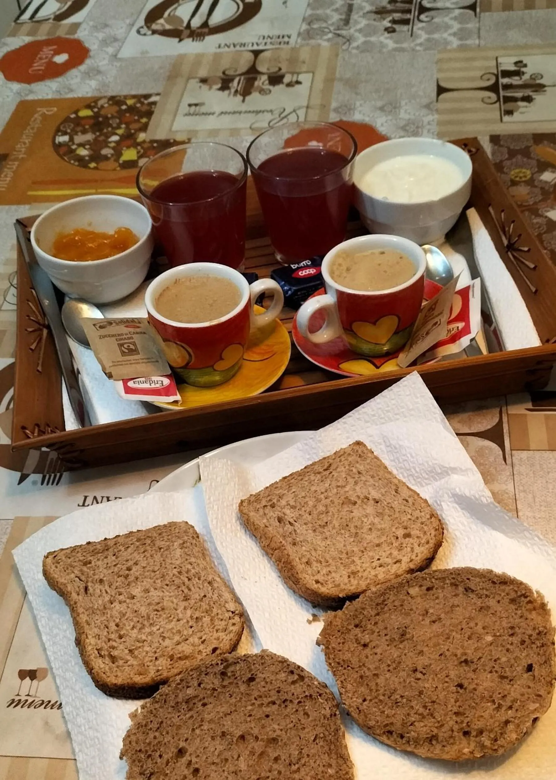 Italian breakfast in Antico Borgo di Torri