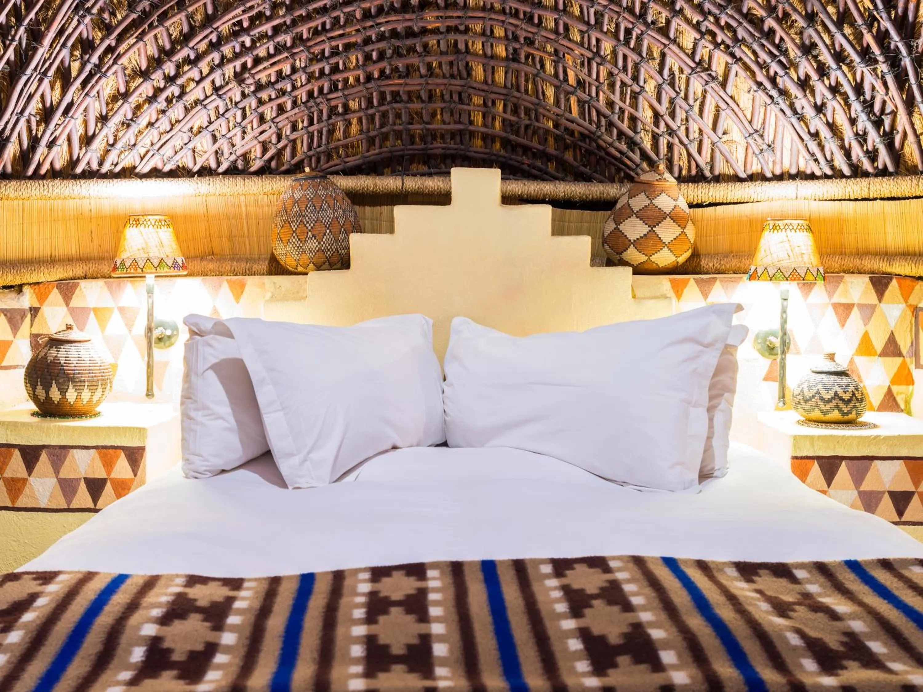 Bedroom, Bed in aha Lesedi African Lodge & Cultural Village