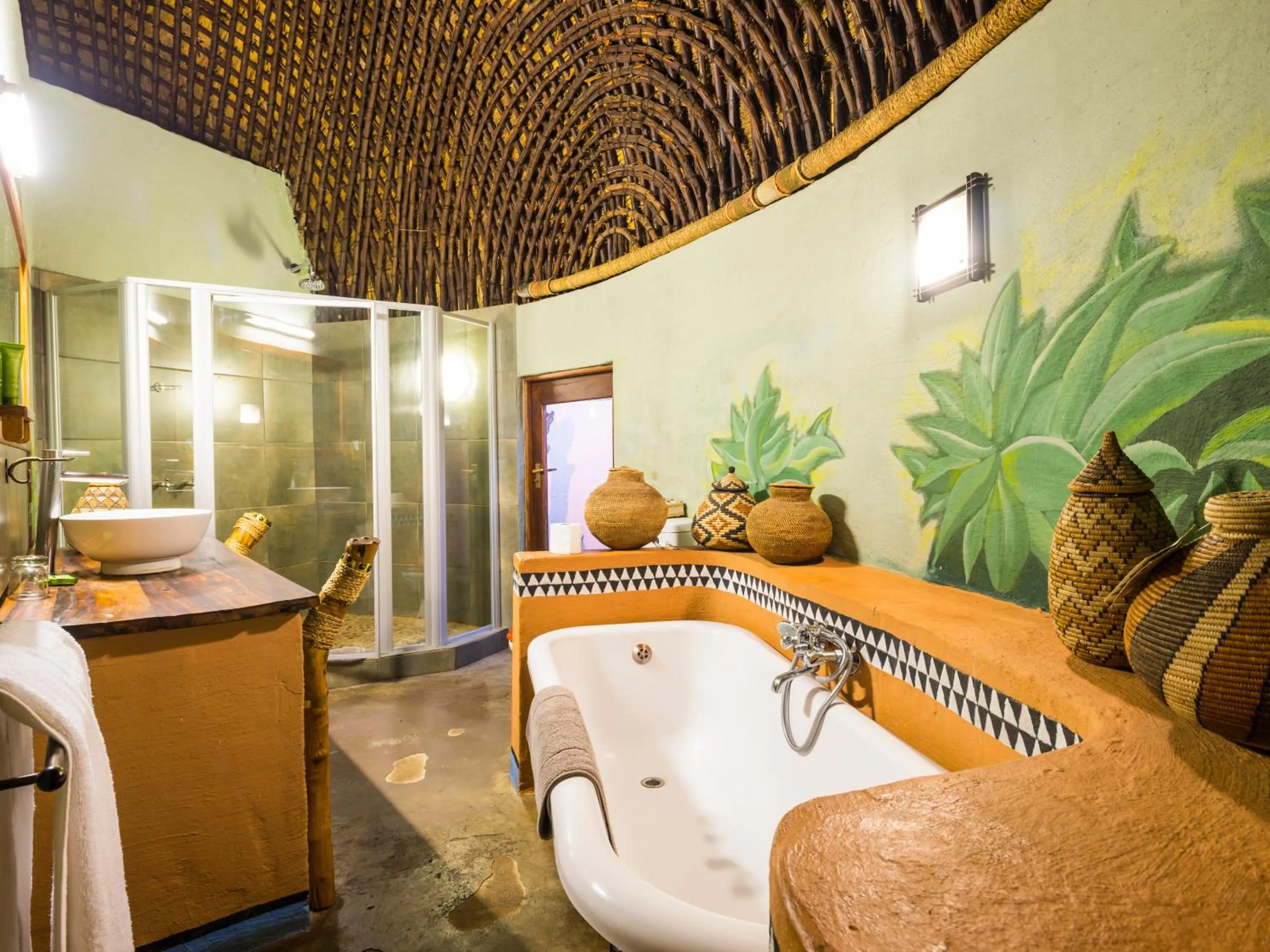 Shower in aha Lesedi African Lodge & Cultural Village