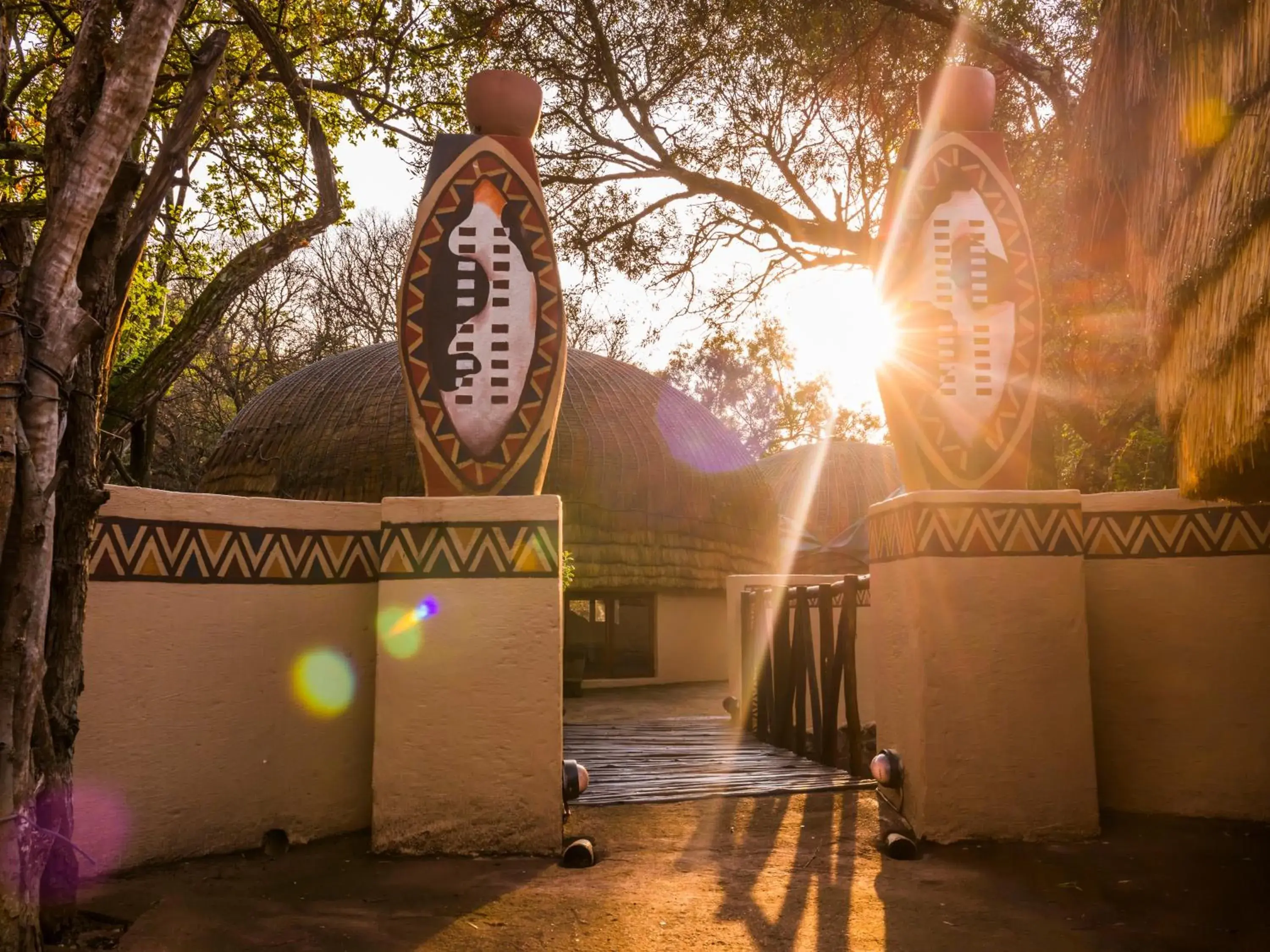 Twin Room - single occupancy in aha Lesedi African Lodge & Cultural Village Twin Room - single occupancy in aha Lesedi African Lodge & Cultural Village