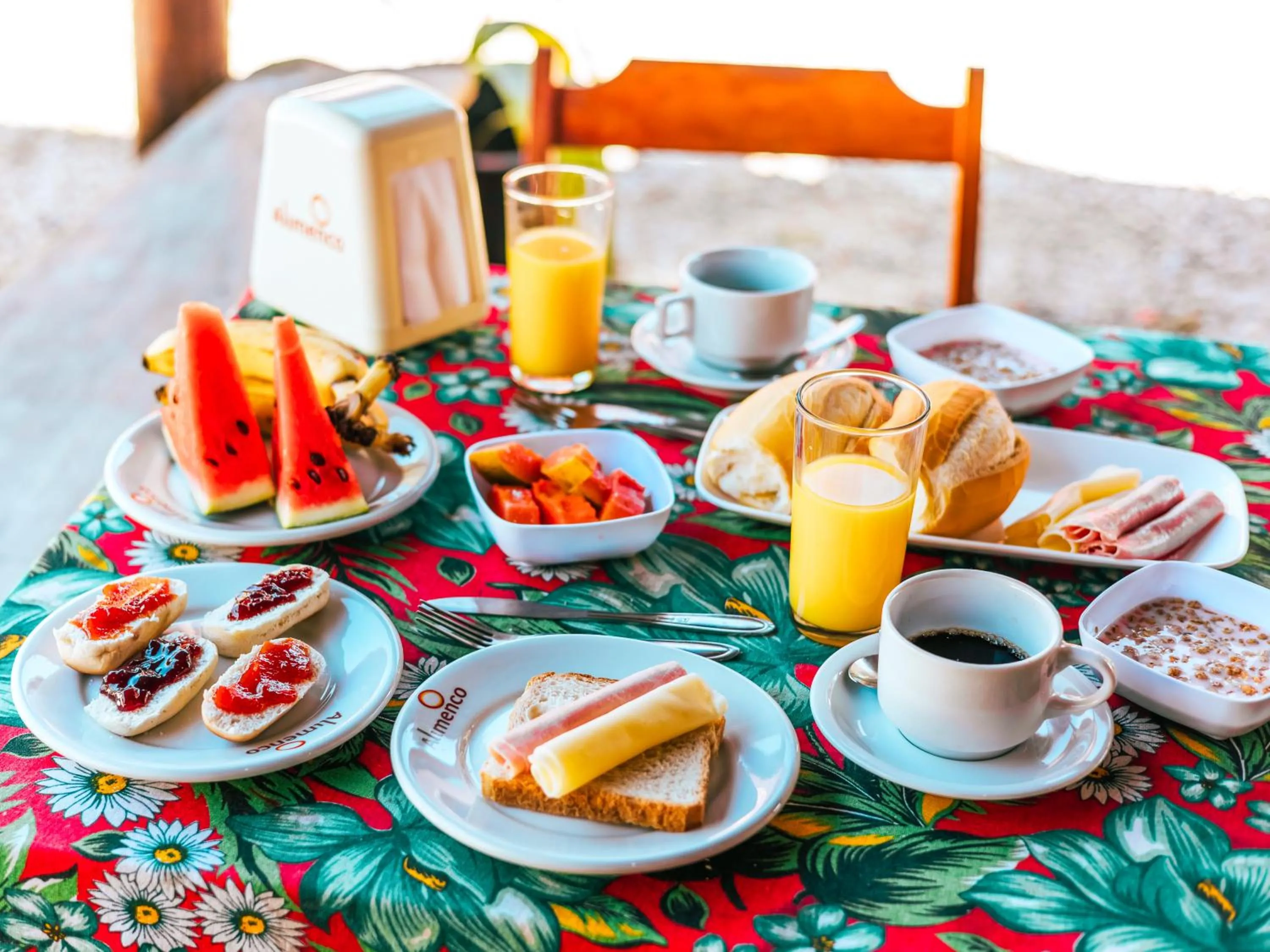 Food and drinks in Pousada Sol Nascente