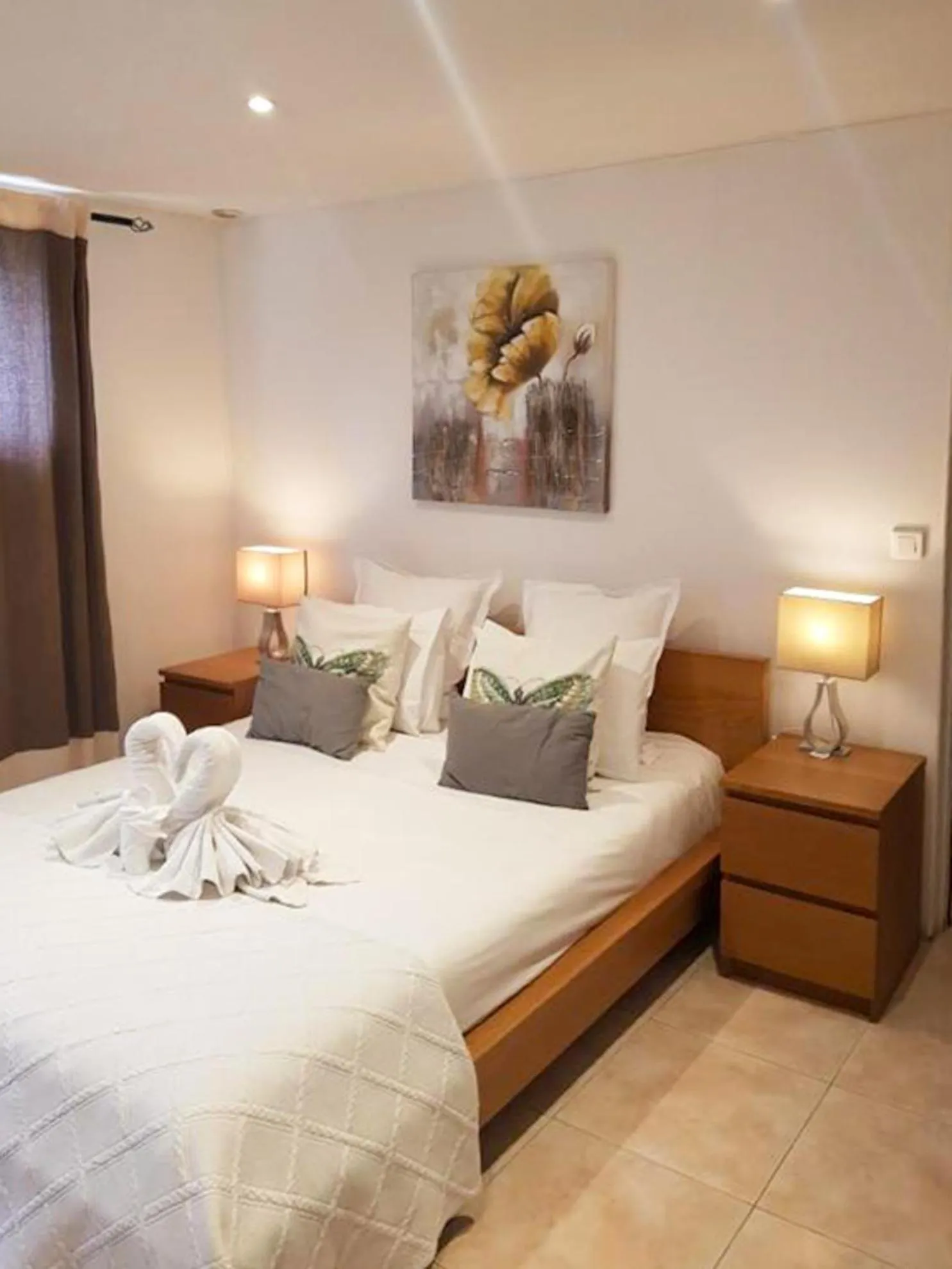 Bed in Hôtel Villa Maya - Golfe de Saint-Tropez