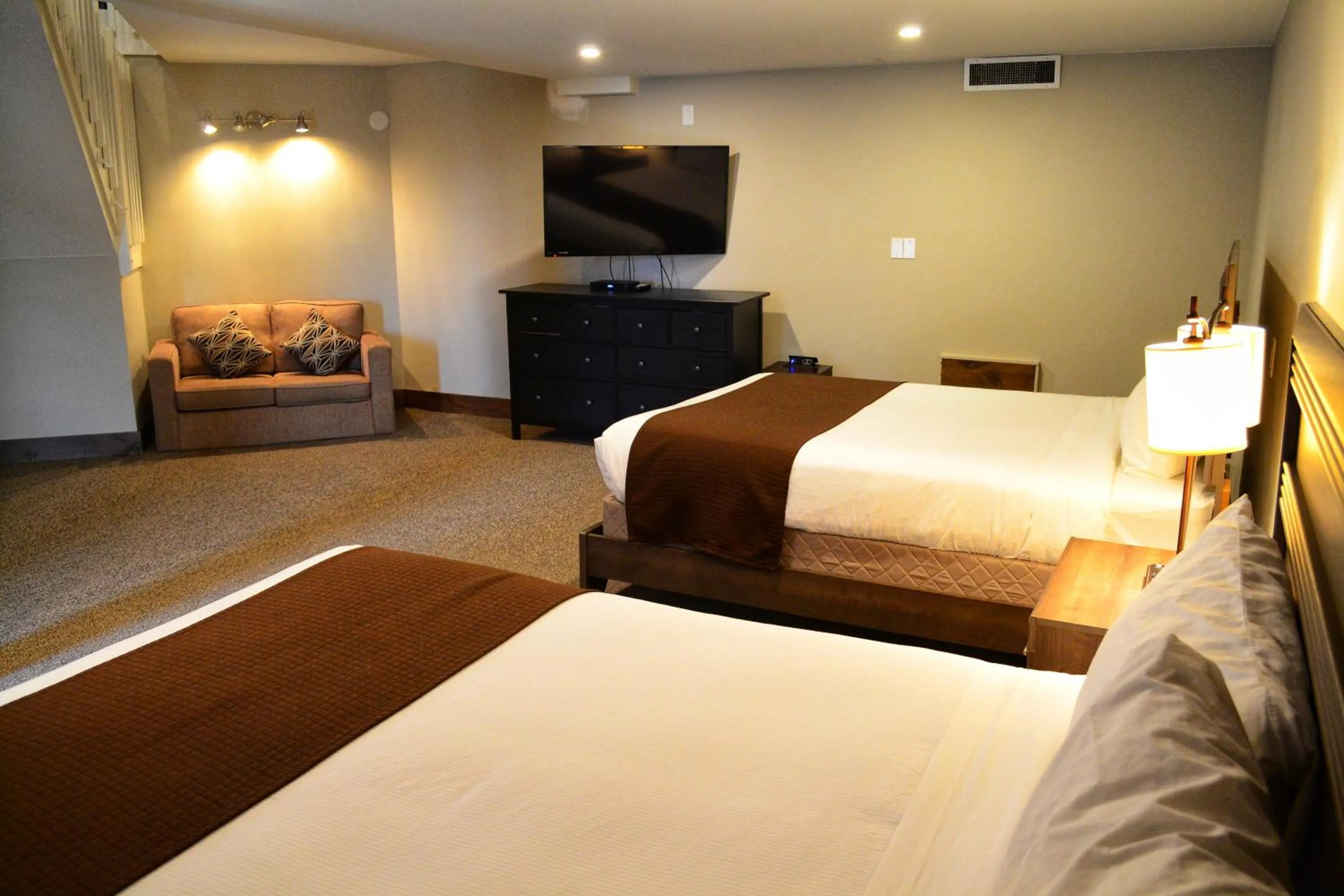 Bed in Radium Chalet