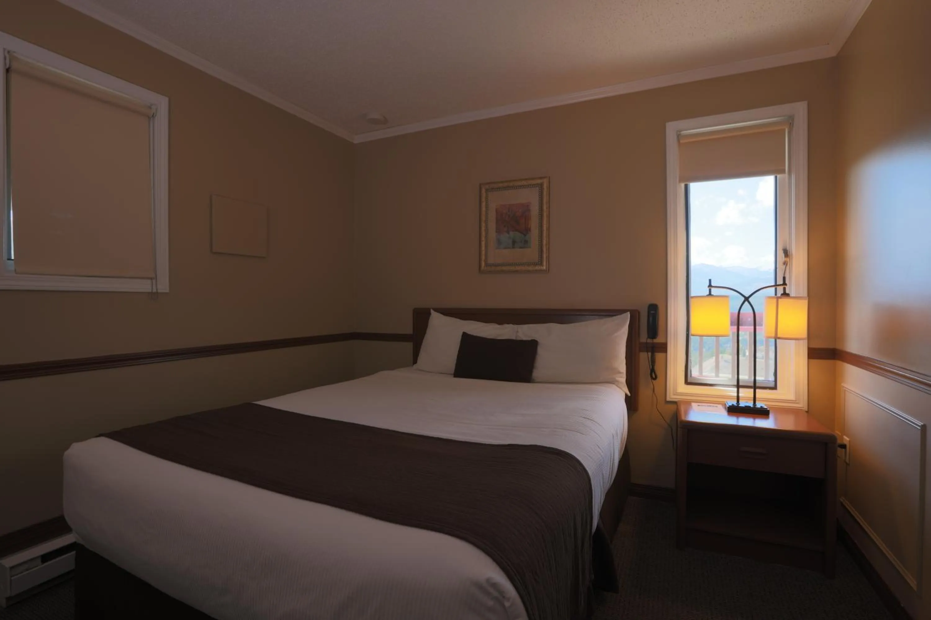 Bed in Radium Chalet