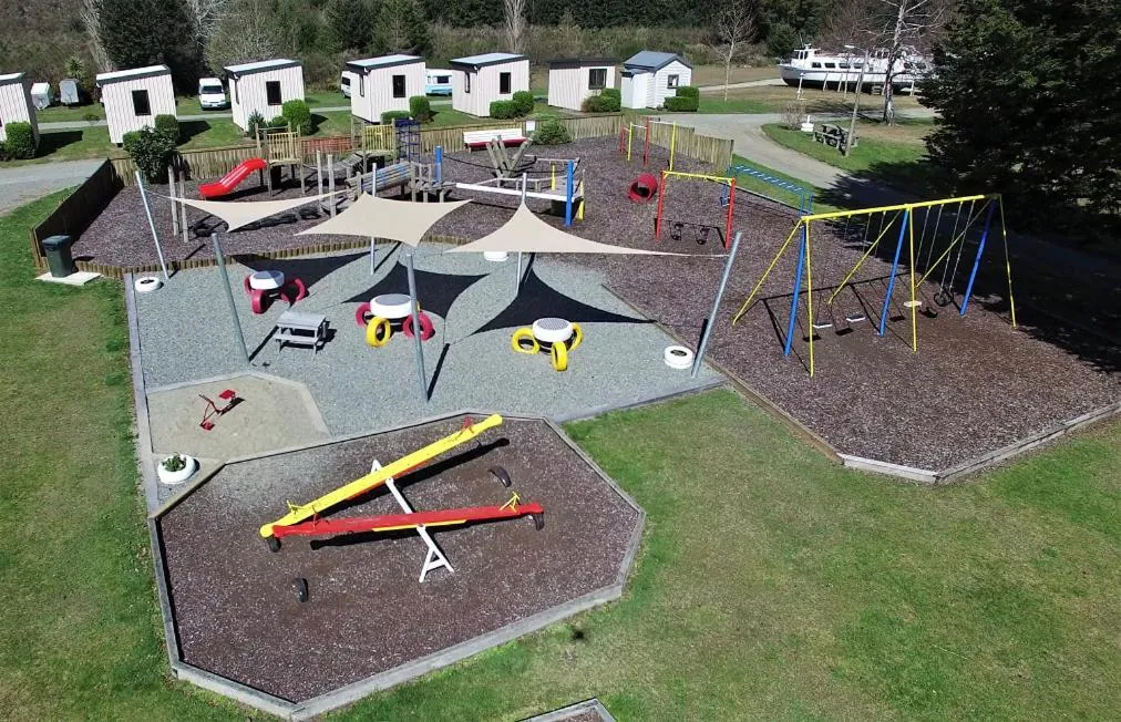 Children play ground in Te Anau Lakeview Holiday Park & Motels