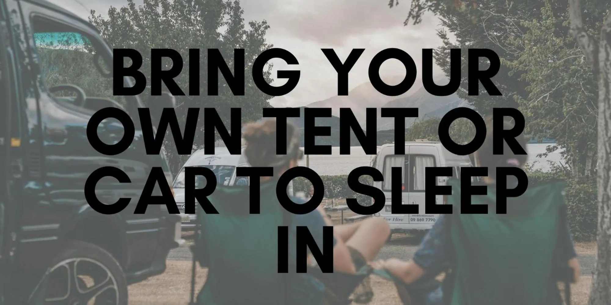 Text overlay in Te Anau Lakeview Holiday Park & Motels