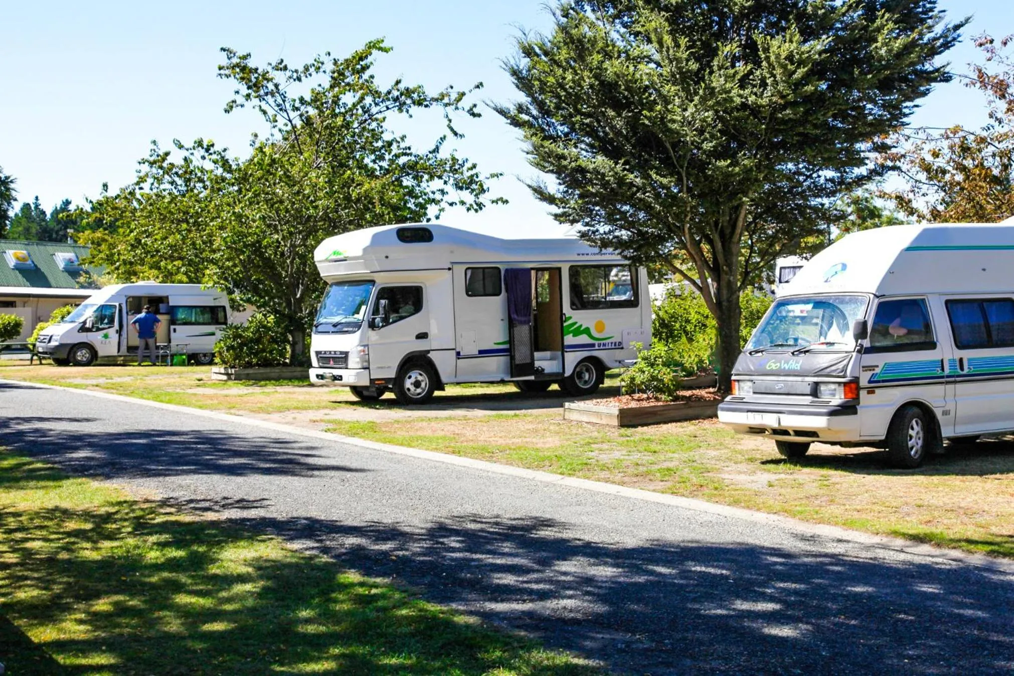 Garden view in Te Anau Lakeview Holiday Park & Motels