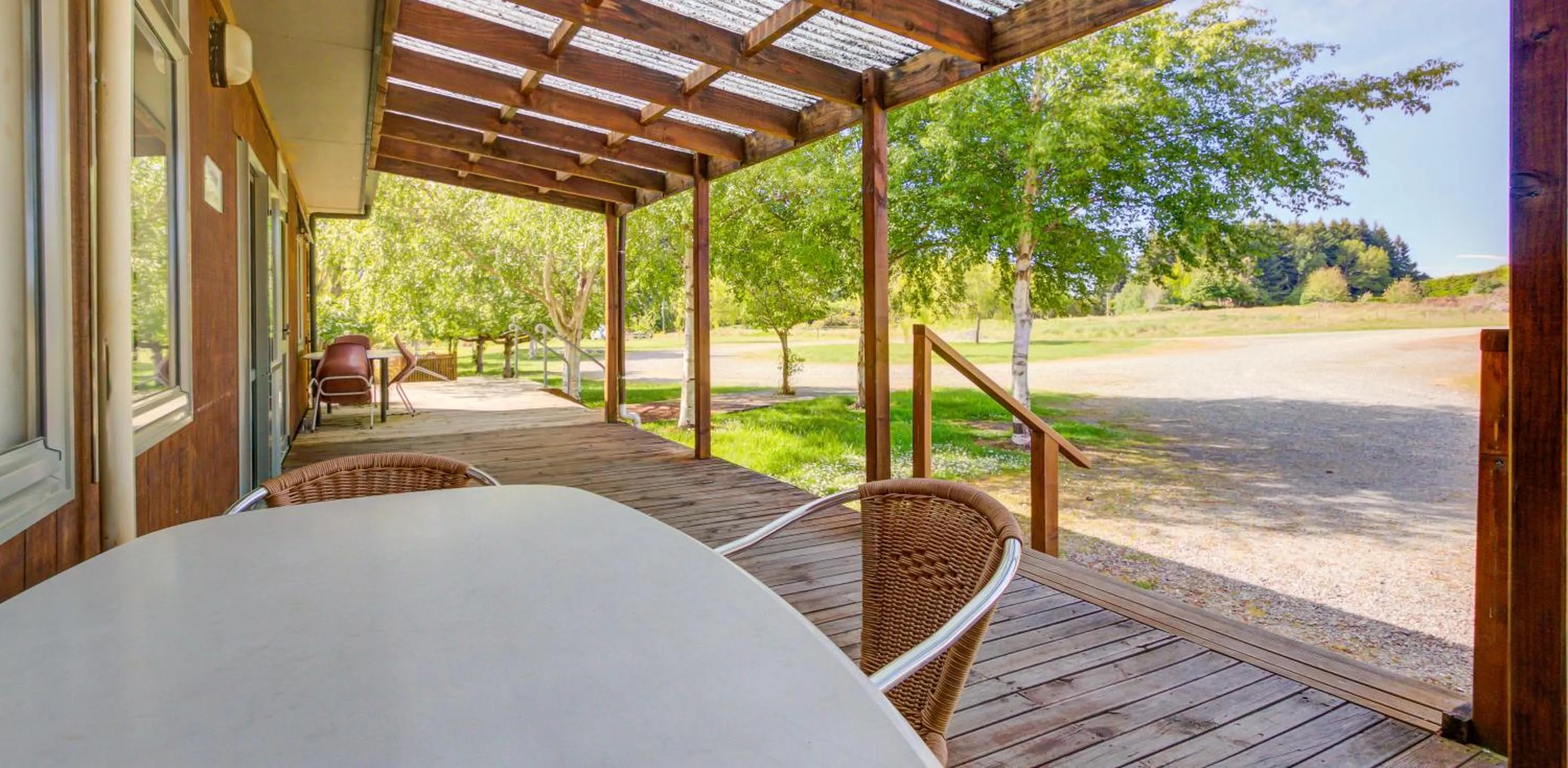 Balcony/Terrace in Te Anau Lakeview Holiday Park & Motels