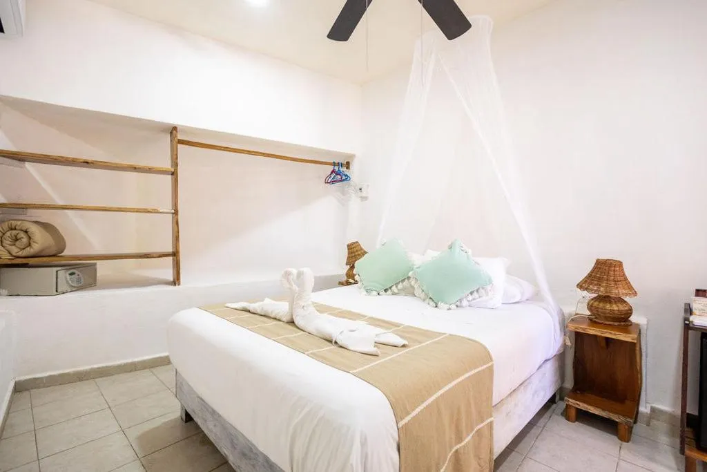 Bed in Punta Piedra Beach Posada