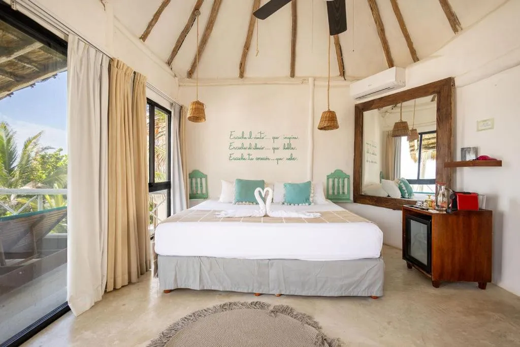 Bed in Punta Piedra Beach Posada