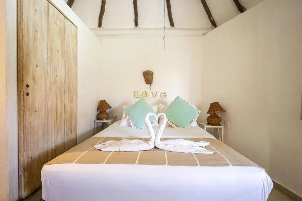 Bed in Punta Piedra Beach Posada