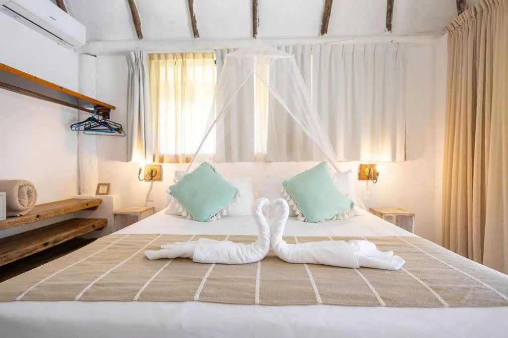 Bed in Punta Piedra Beach Posada